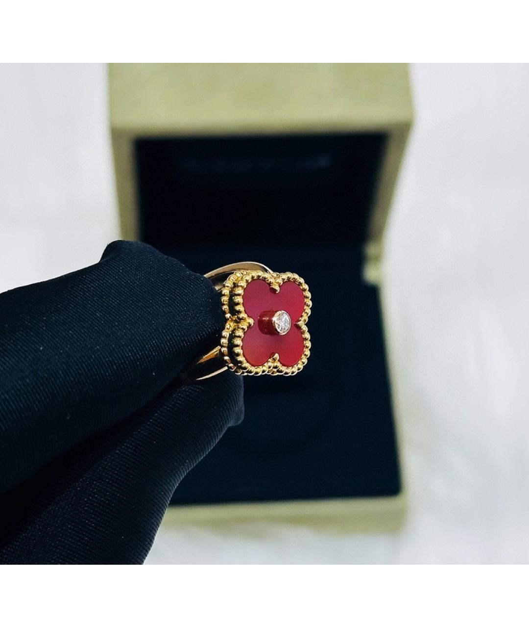 VAN CLEEF & ARPELS Красное кольцо из розового золота, фото 5