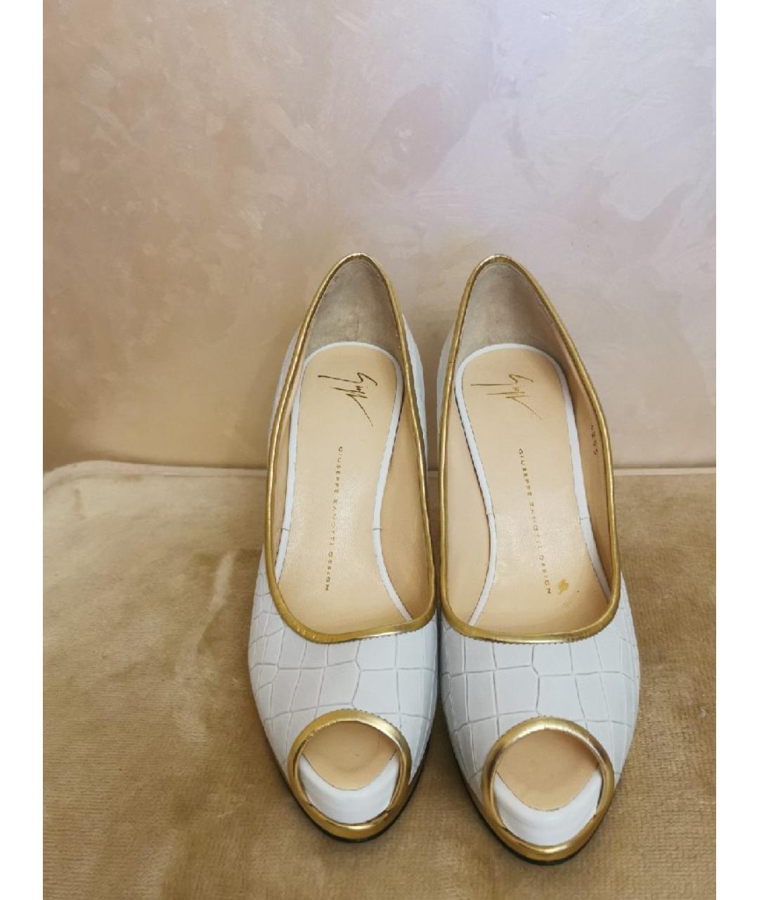 GIUSEPPE ZANOTTI DESIGN Серые кожаные туфли, фото 2