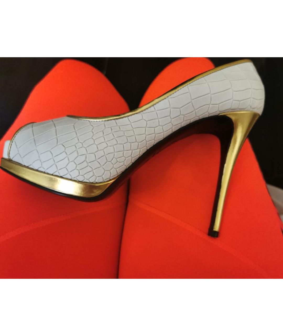 GIUSEPPE ZANOTTI DESIGN Серые кожаные туфли, фото 6