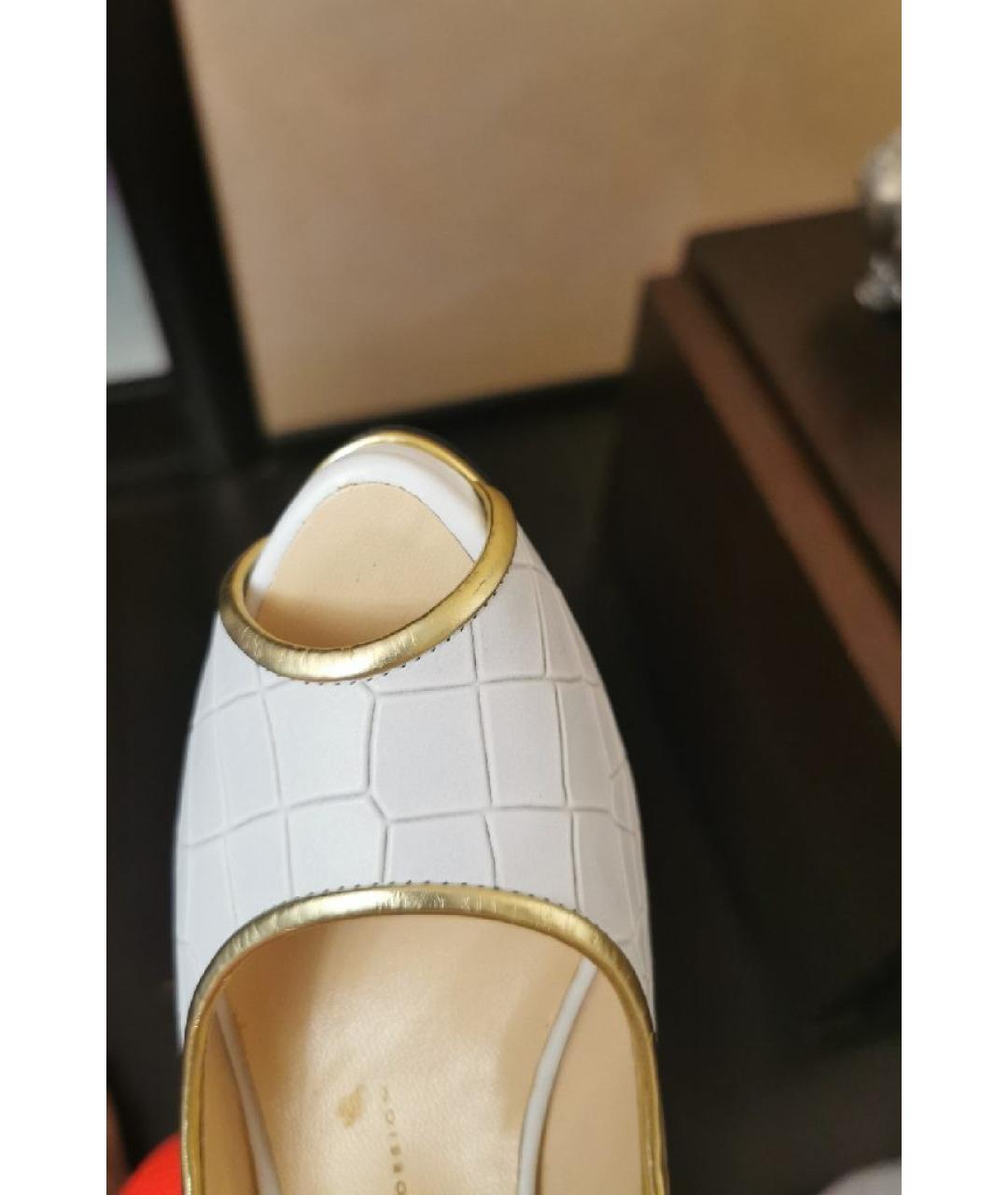 GIUSEPPE ZANOTTI DESIGN Серые кожаные туфли, фото 5