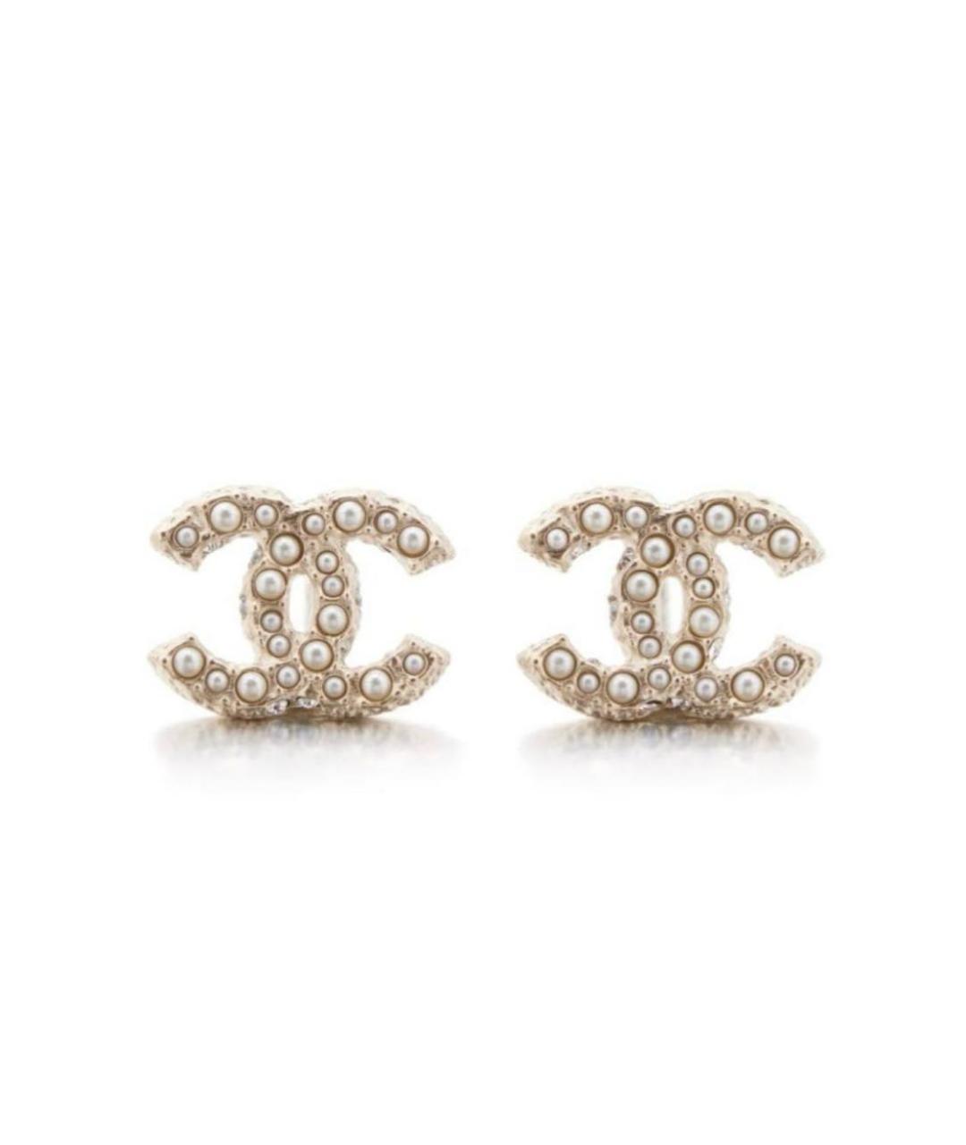 CHANEL Золотые серьги, фото 7