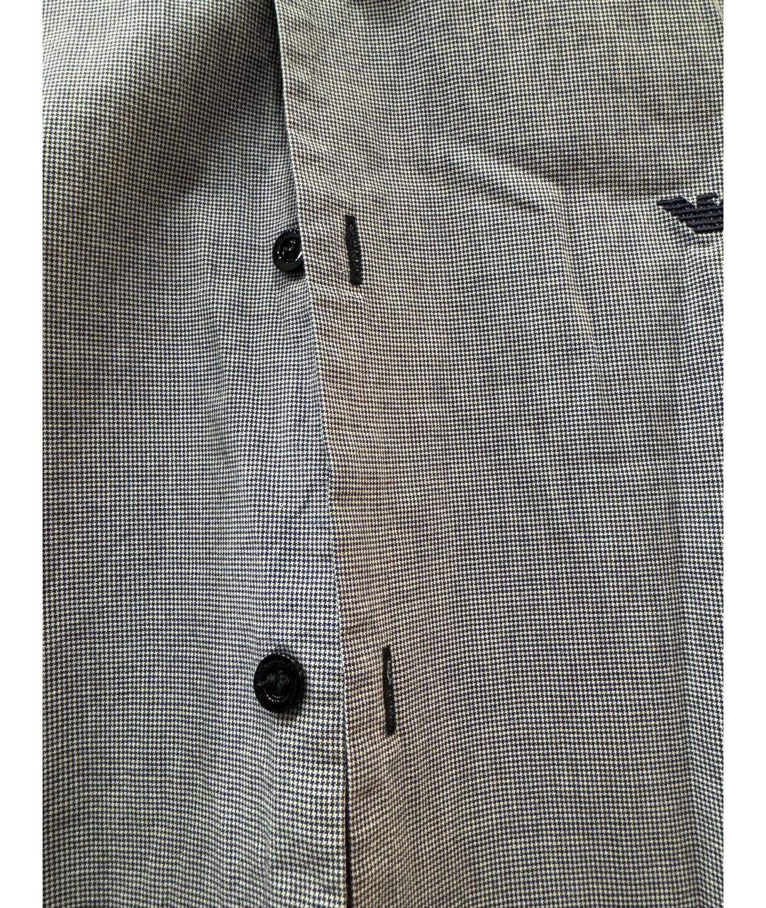 EMPORIO ARMANI Мульти хлопковая детская рубашка, фото 5