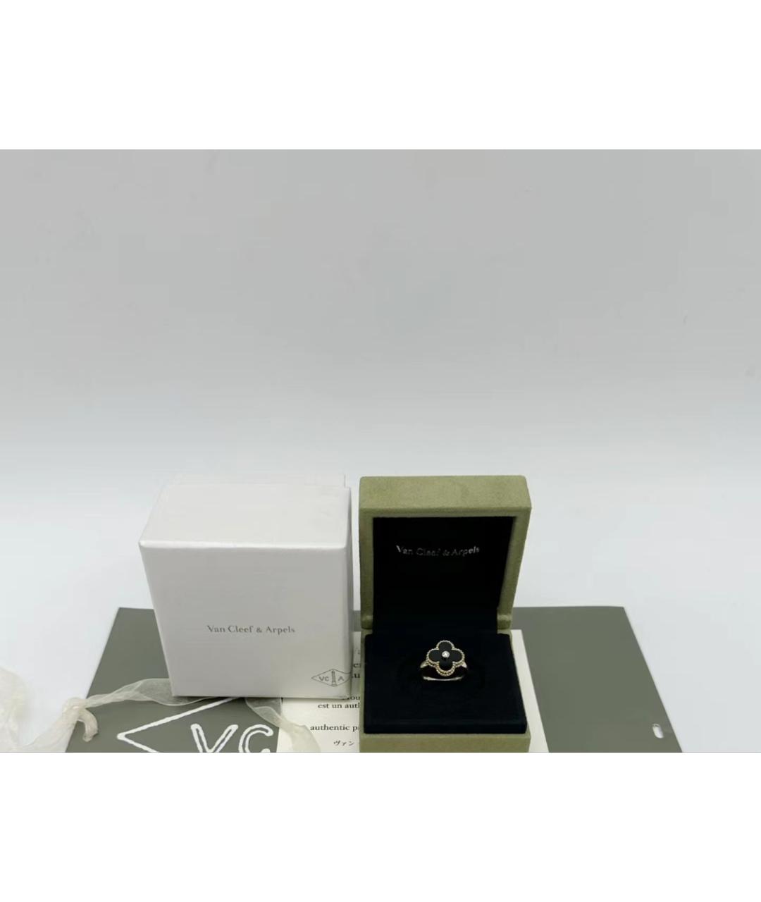 VAN CLEEF & ARPELS Черное керамическое кольцо, фото 2