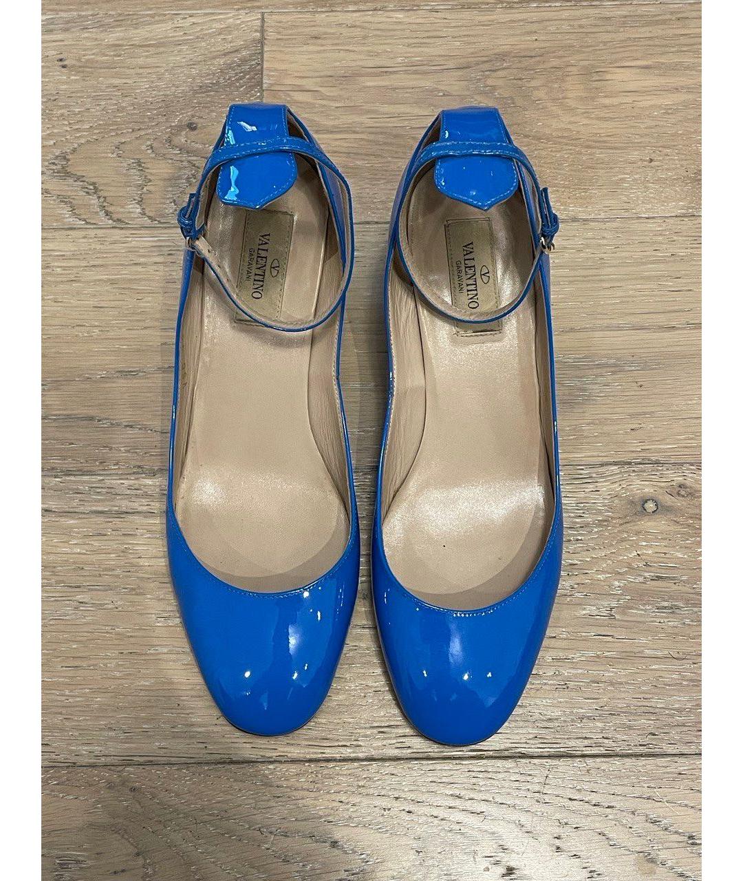 VALENTINO Синие туфли из лакированной кожи, фото 2