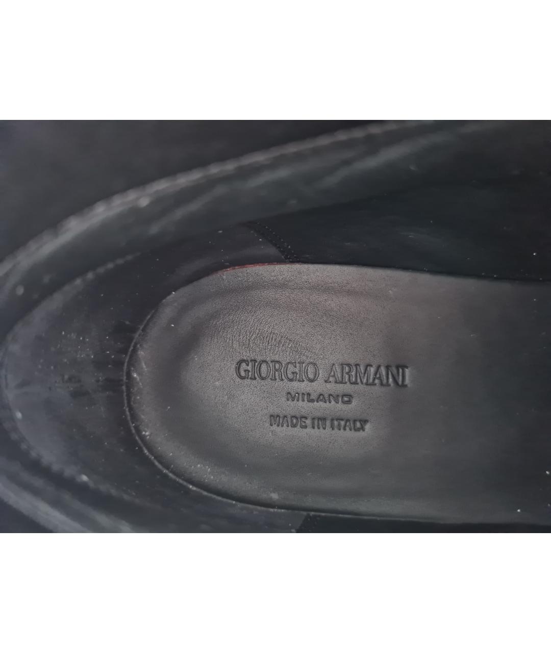 GIORGIO ARMANI Черные ботинки, фото 6