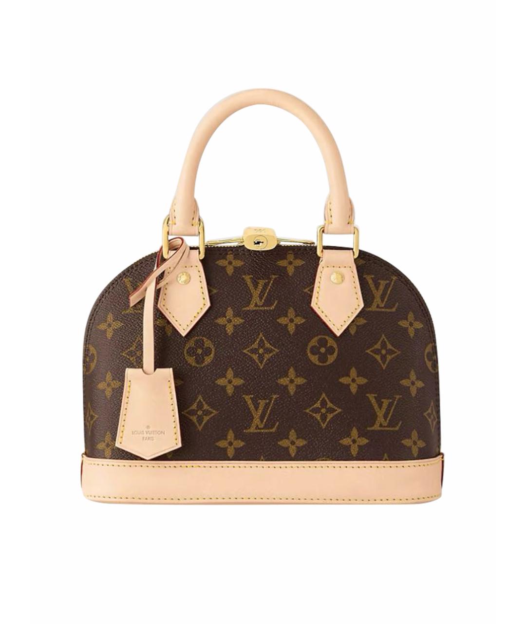 LOUIS VUITTON PRE-OWNED Коричневая сумка с короткими ручками, фото 1