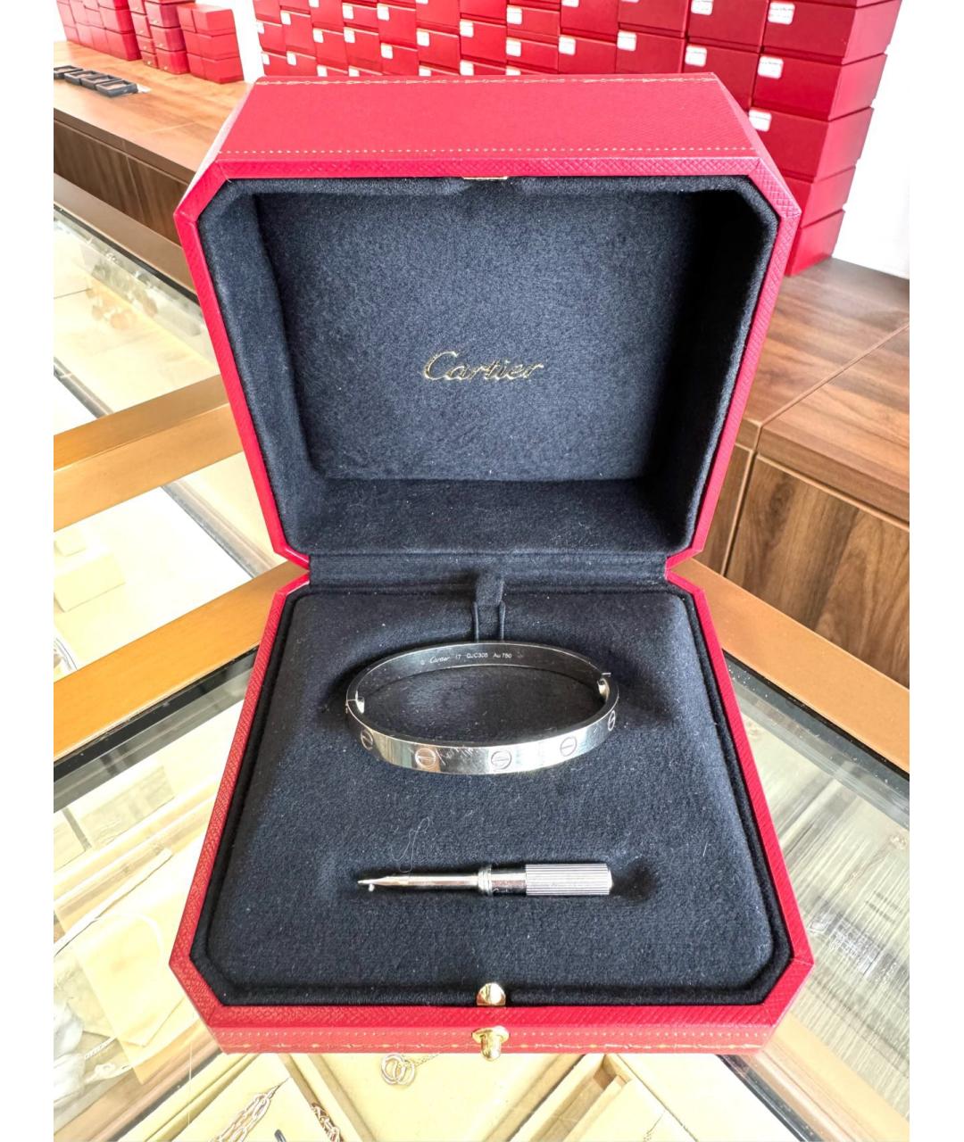 CARTIER Серебряный браслет из белого золота, фото 3