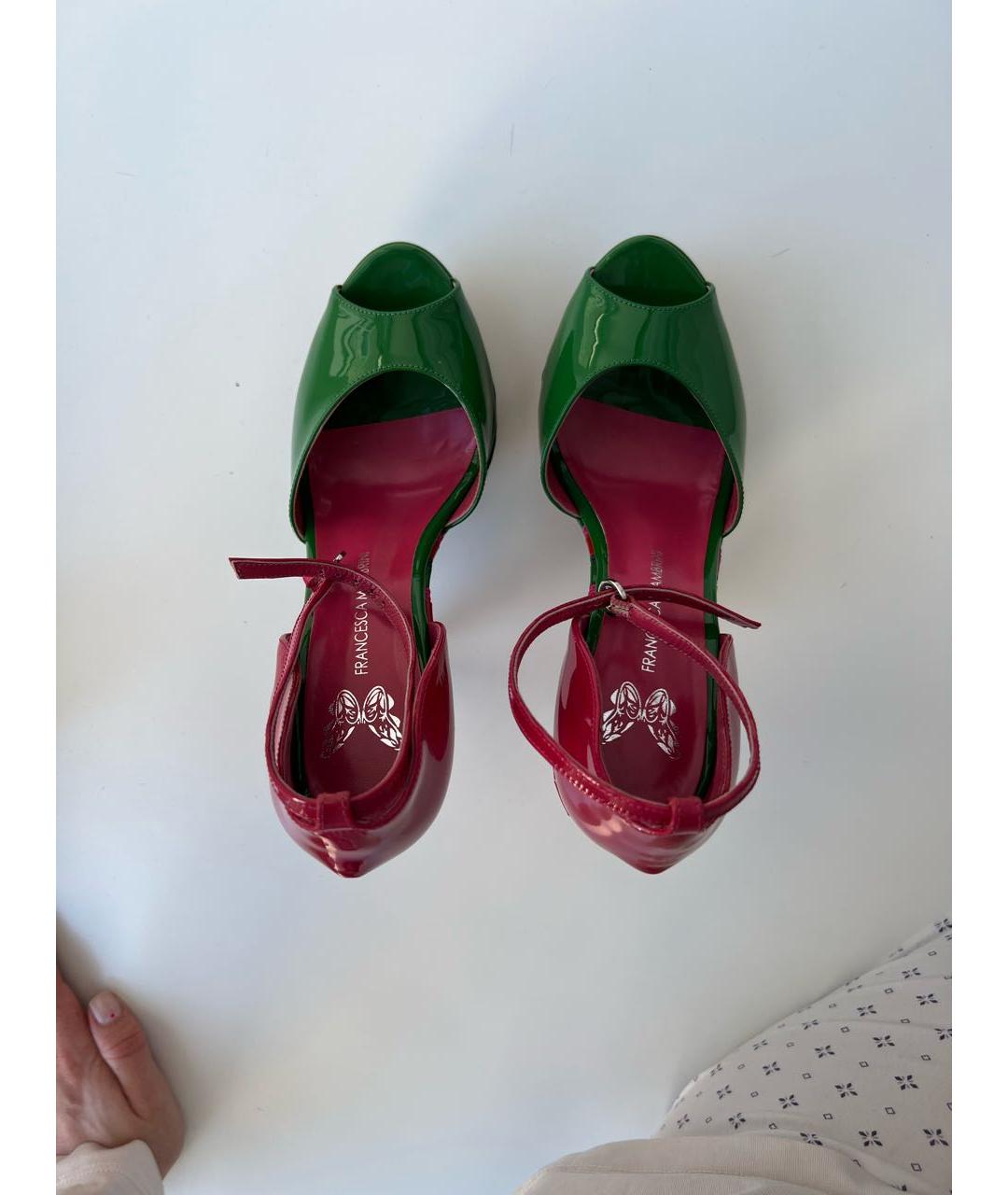 FRANCESCA MAMBRINI Мульти туфли из лакированной кожи, фото 3