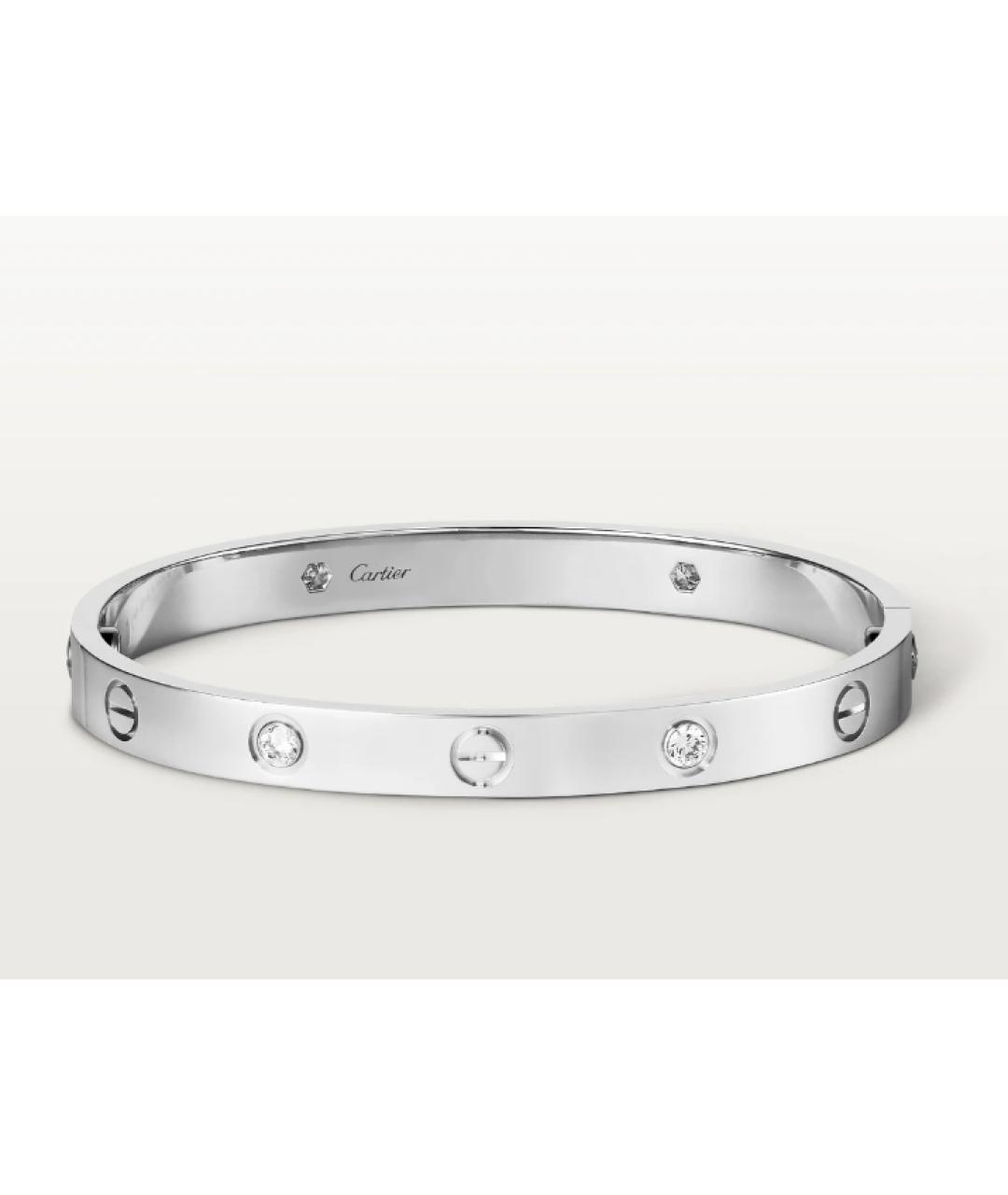 CARTIER Серебряный браслет из белого золота, фото 10
