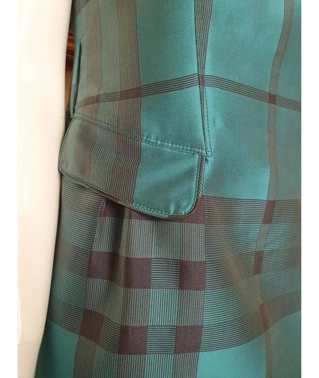 BURBERRY Зеленые полиэстеровое повседневное платье, фото 2