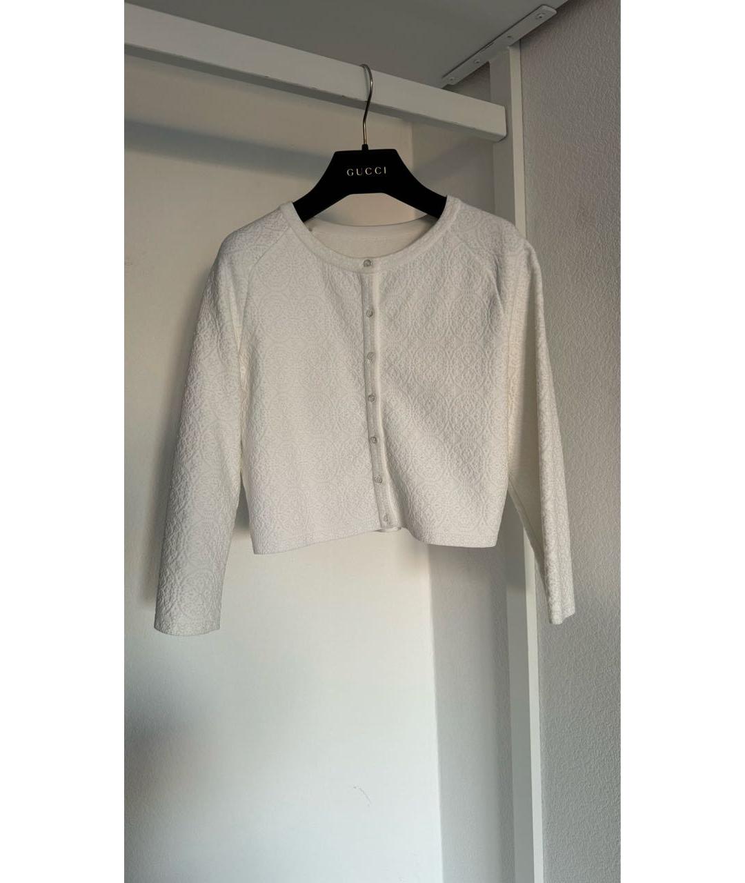 ALAIA Белый вискозный жакет/пиджак, фото 5