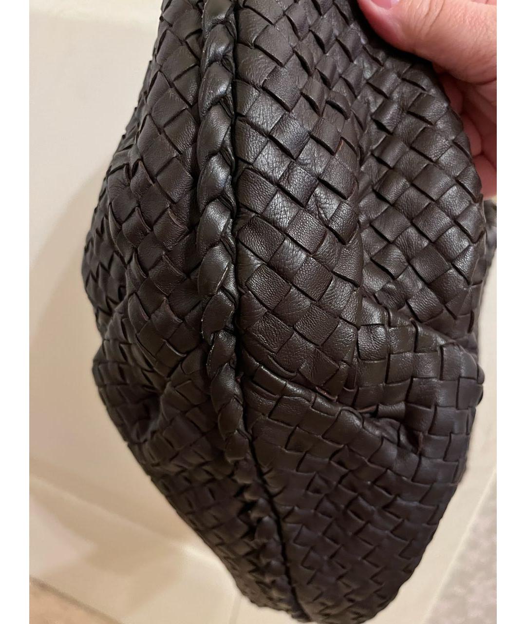 BOTTEGA VENETA Коричневая кожаная сумка тоут, фото 3