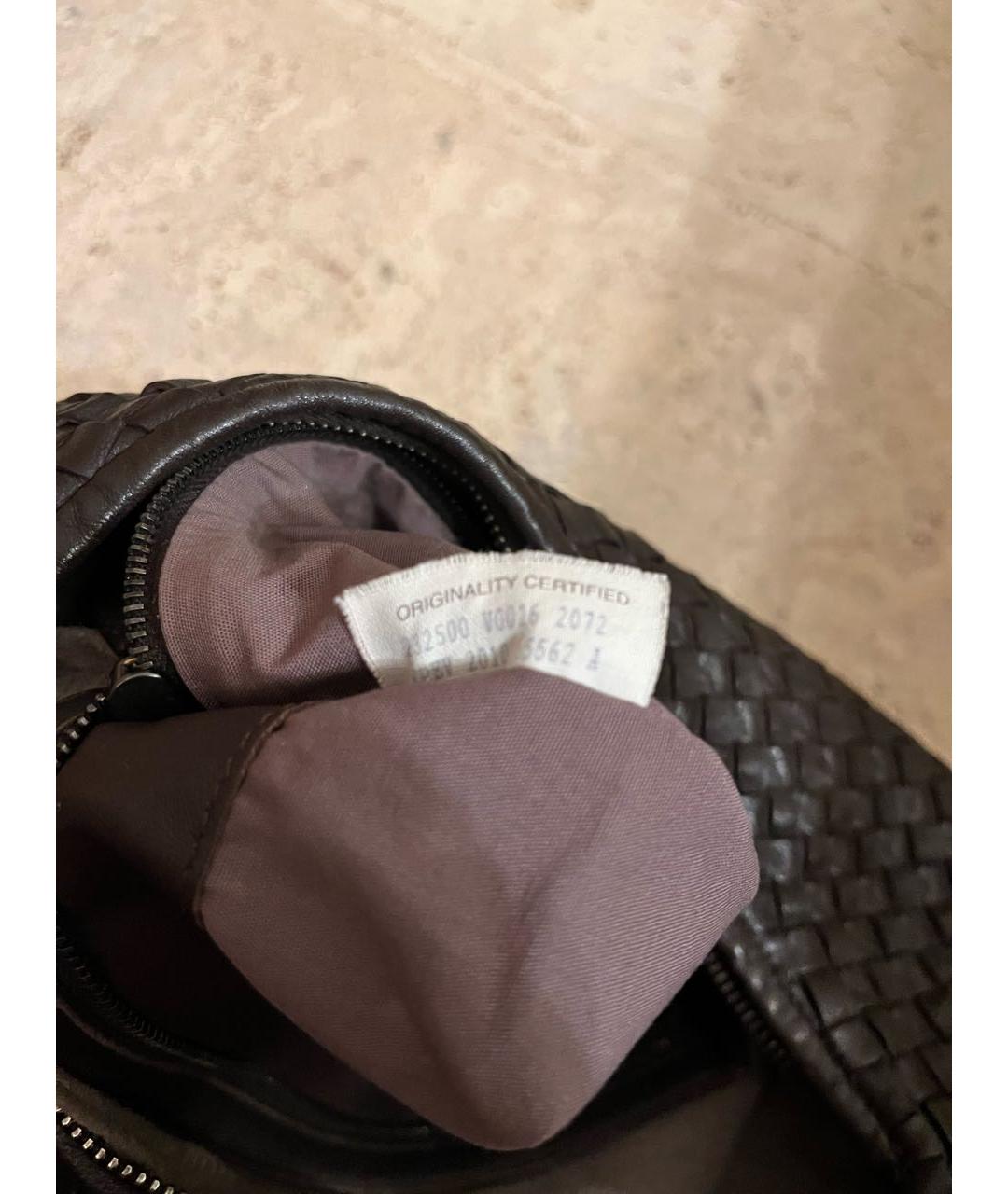 BOTTEGA VENETA Коричневая кожаная сумка тоут, фото 5