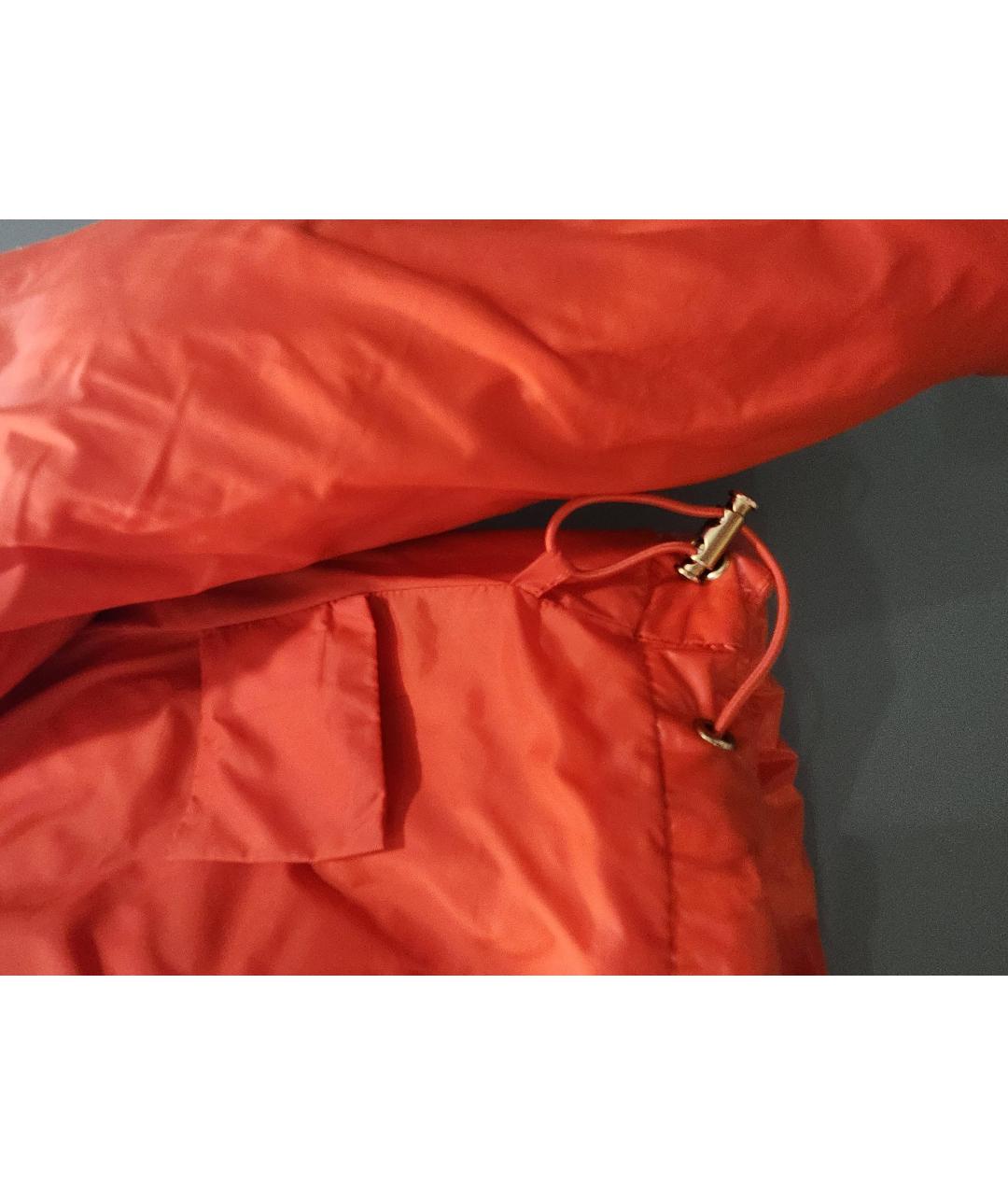 PINKO Оранжевая полиэстеровая куртка, фото 5