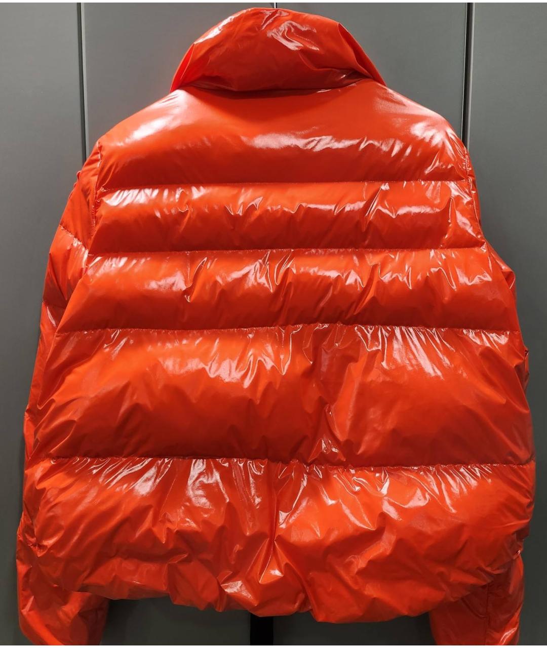 PINKO Оранжевая полиэстеровая куртка, фото 2