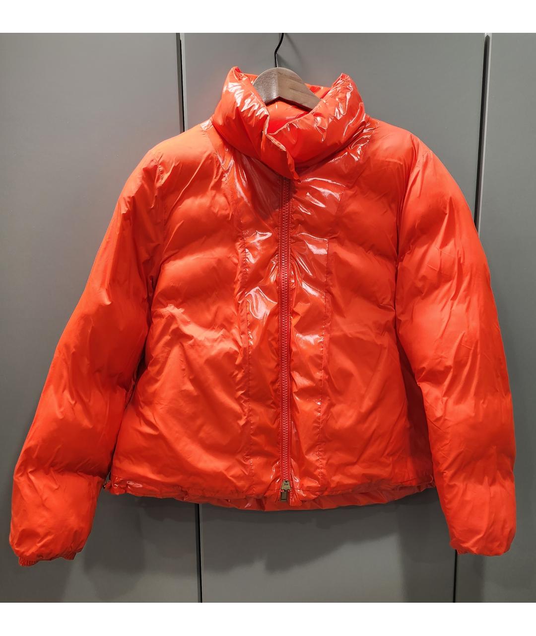 PINKO Оранжевая полиэстеровая куртка, фото 7