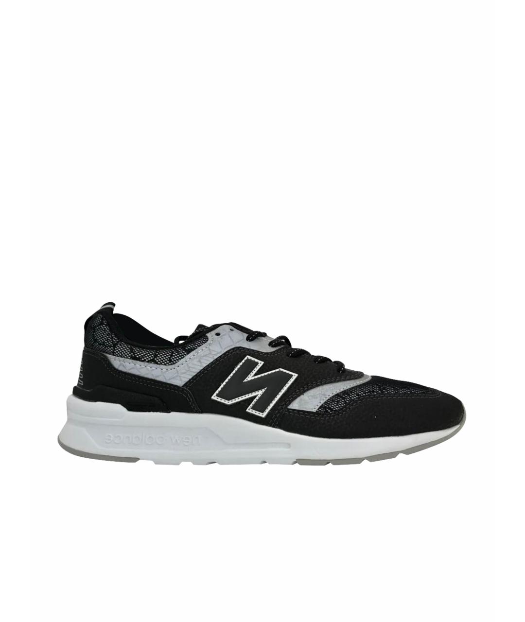 NEW BALANCE Черные замшевые низкие кроссовки / кеды, фото 1