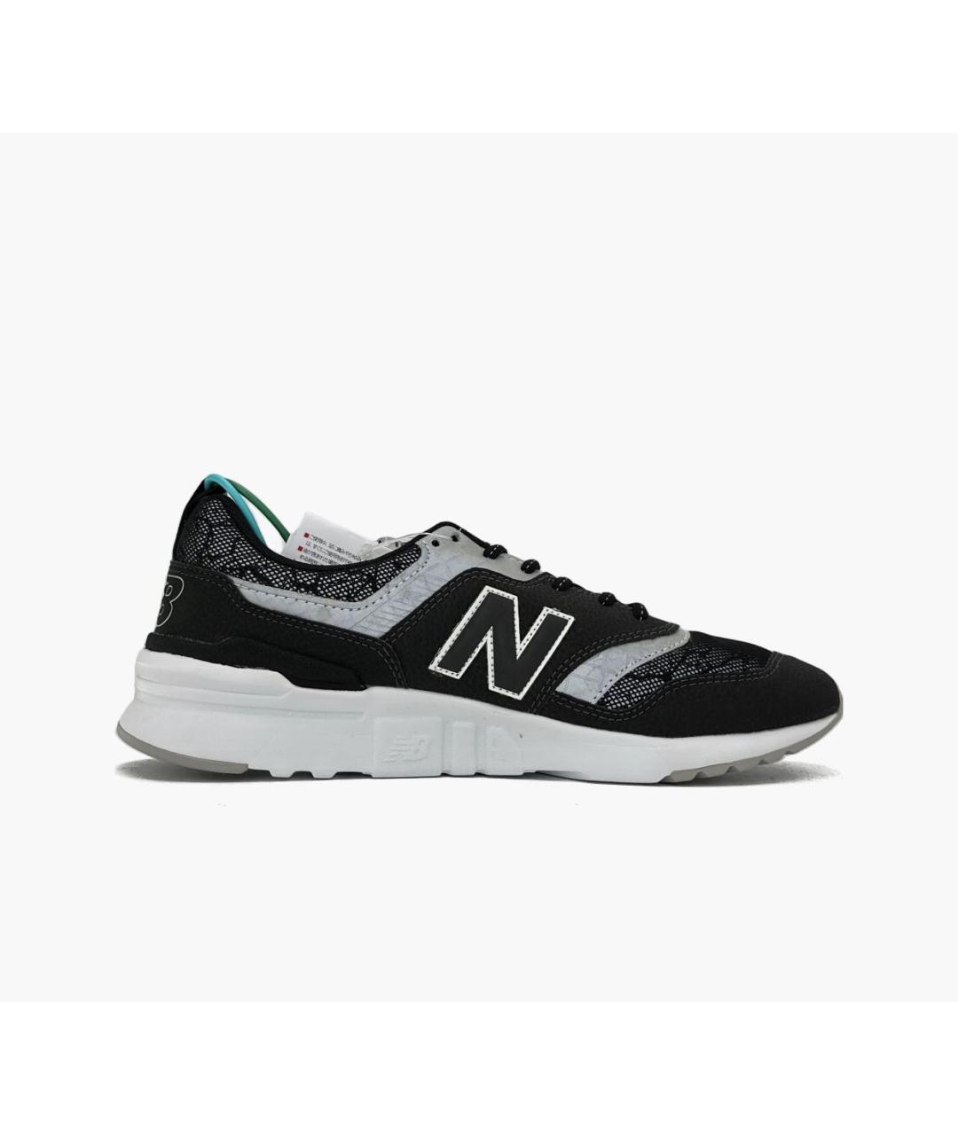 NEW BALANCE Черные замшевые низкие кроссовки / кеды, фото 2