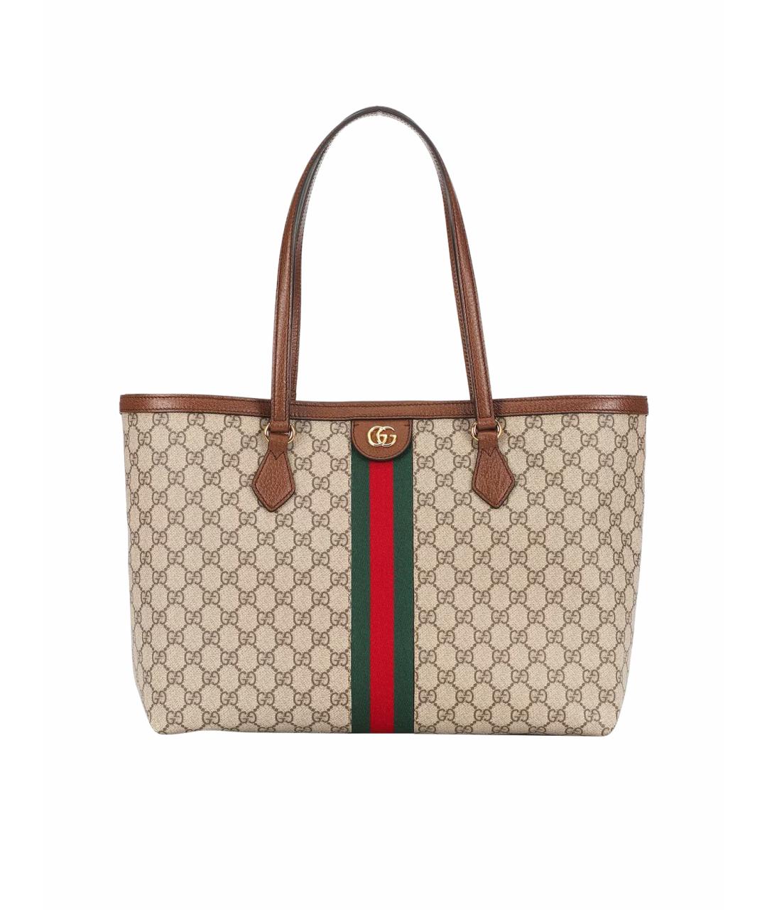 GUCCI Коричневая сумка тоут, фото 1