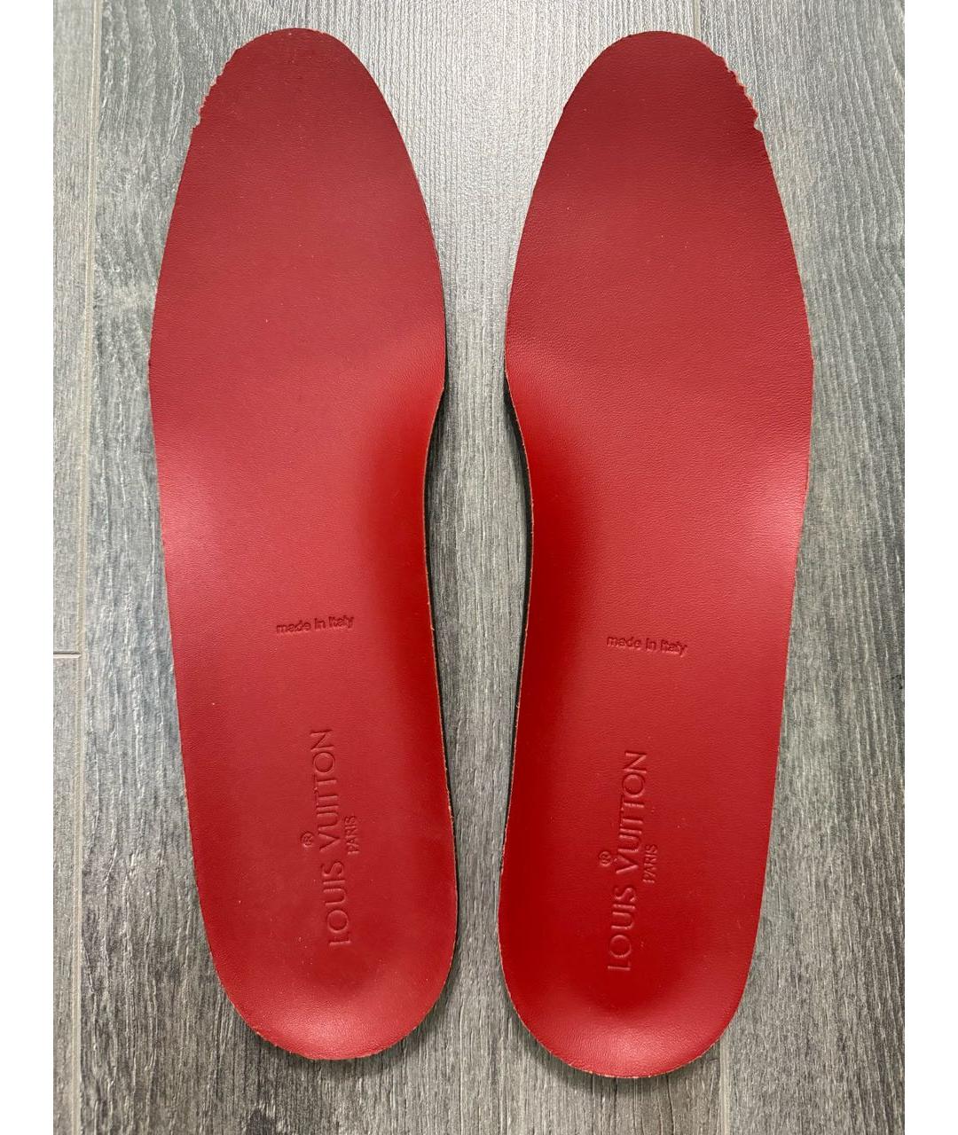 LOUIS VUITTON Красные текстильные низкие кроссовки / кеды, фото 6
