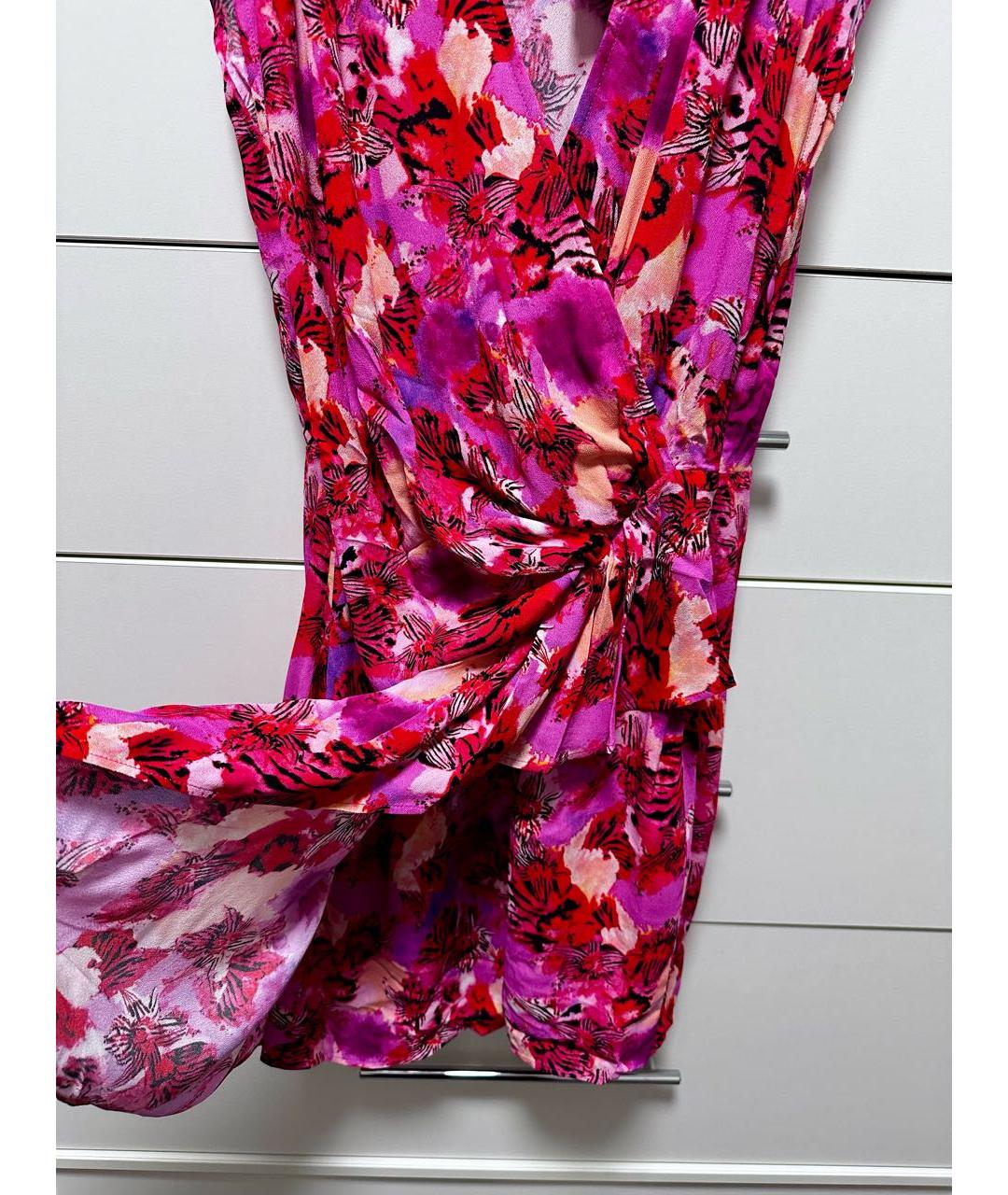 IRO Розовое вискозное коктейльное платье, фото 3
