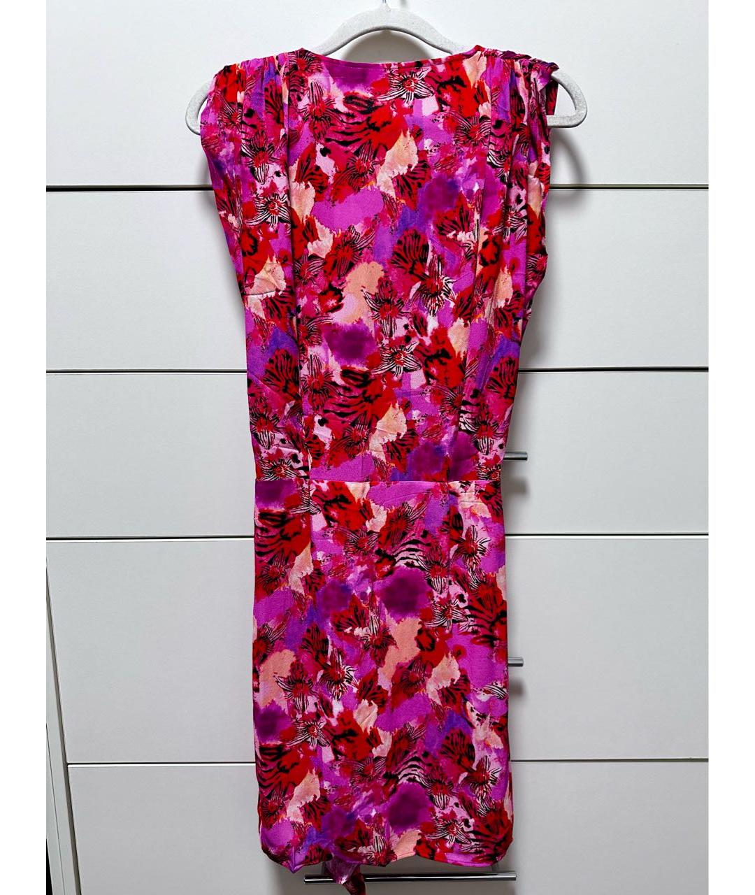 IRO Розовое вискозное коктейльное платье, фото 2