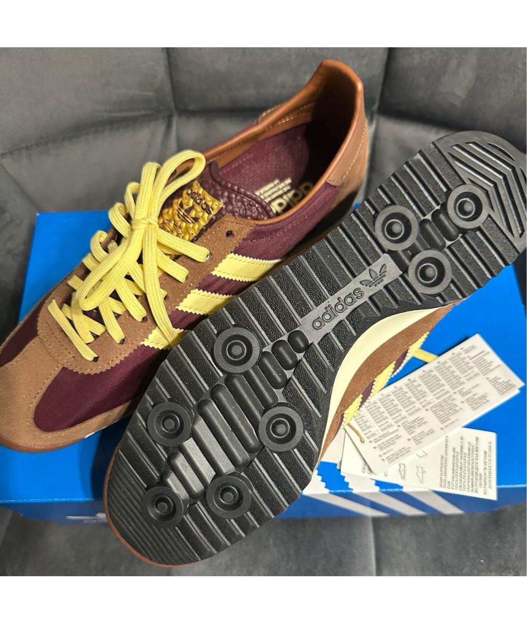 ADIDAS Коричневые замшевые кеды, фото 5