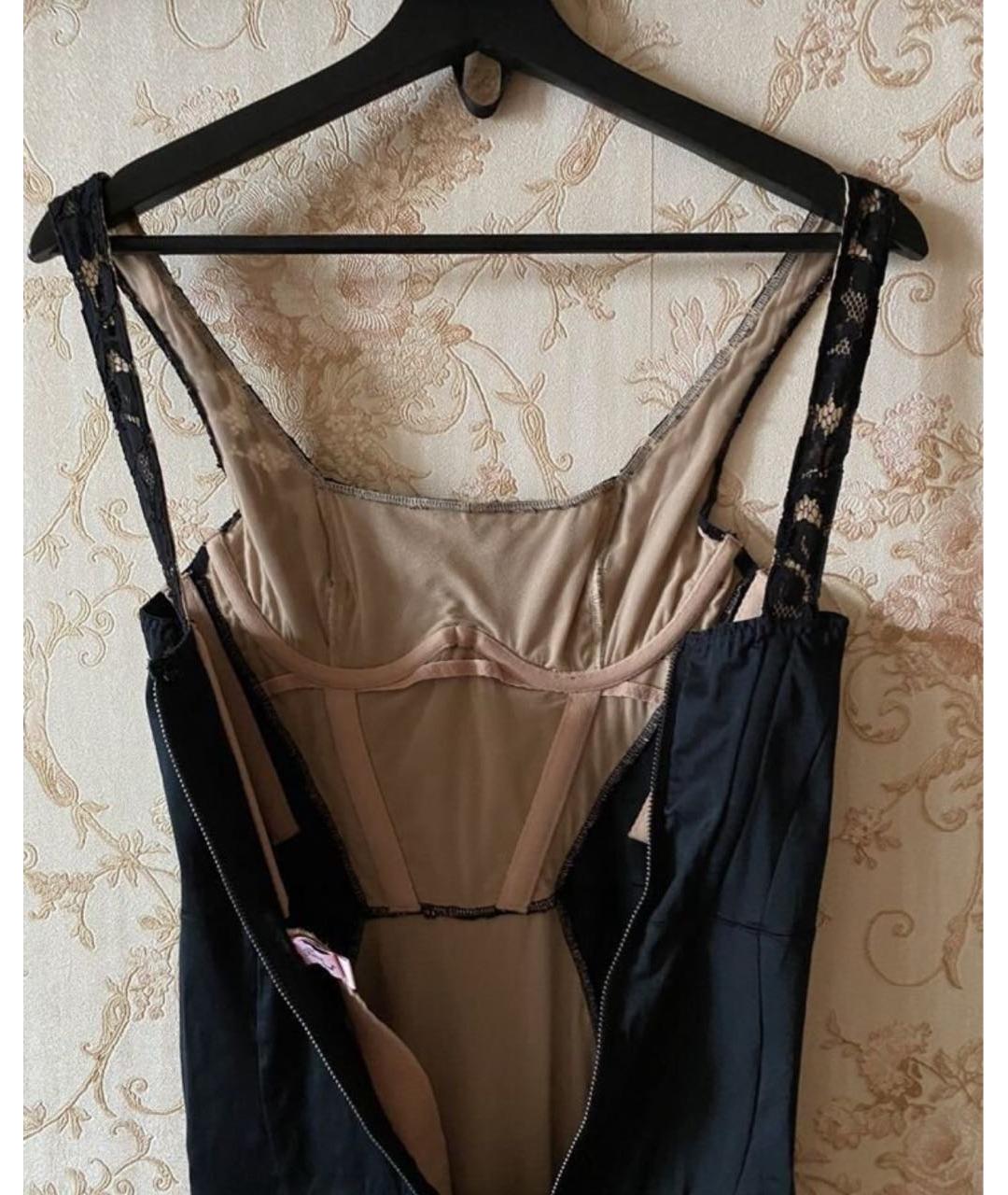 AGENT PROVOCATEUR Черное кружевное коктейльное платье, фото 5