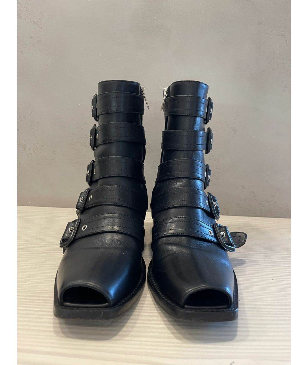 BURBERRY Черные кожаные ботинки, фото 2