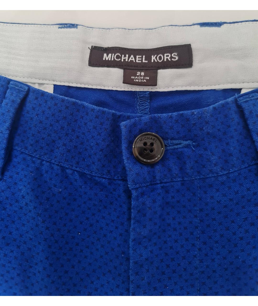 MICHAEL KORS COLLECTION Синие хлопковые шорты, фото 3