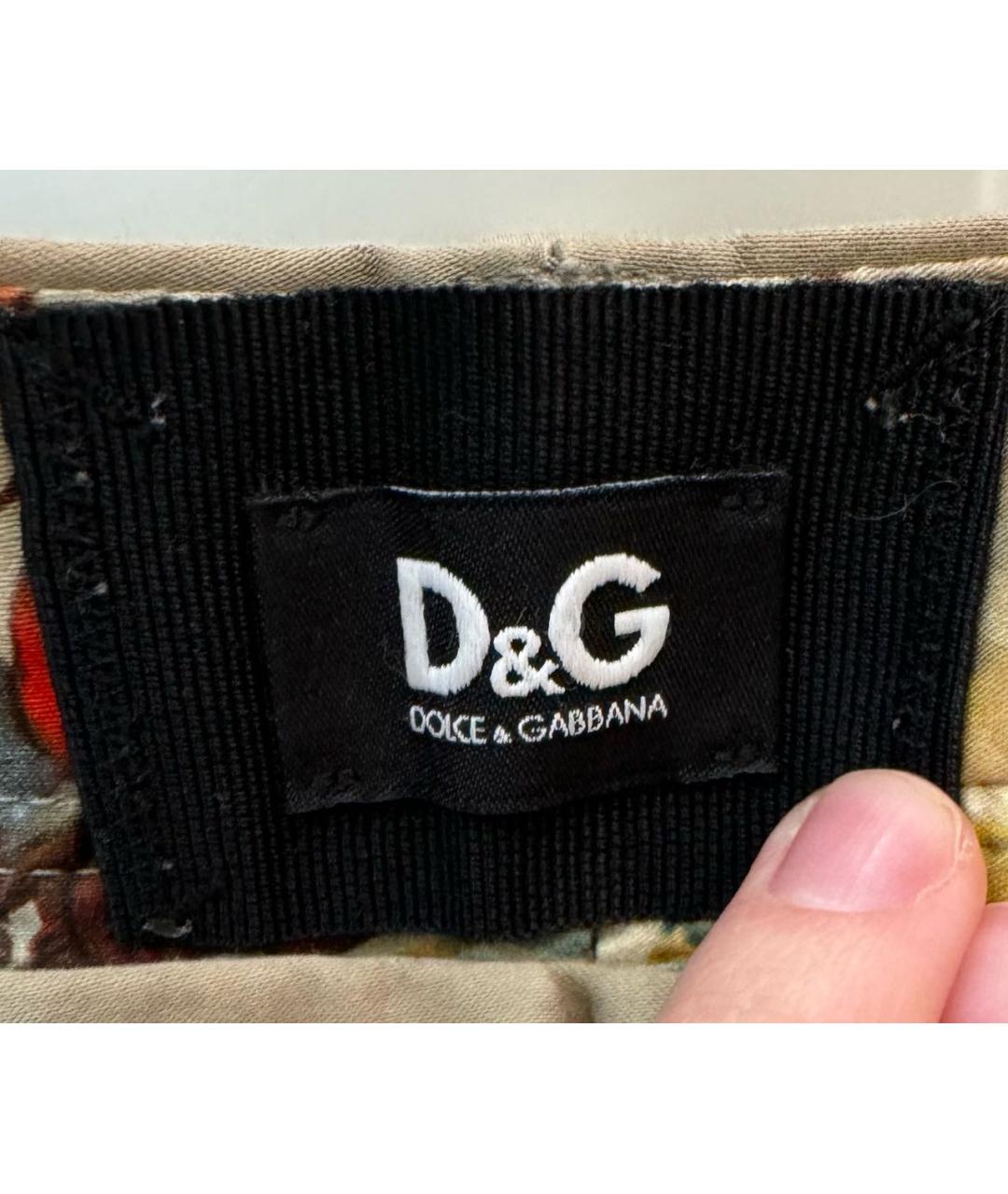 DOLCE&GABBANA Бежевые хлопковые шорты, фото 3