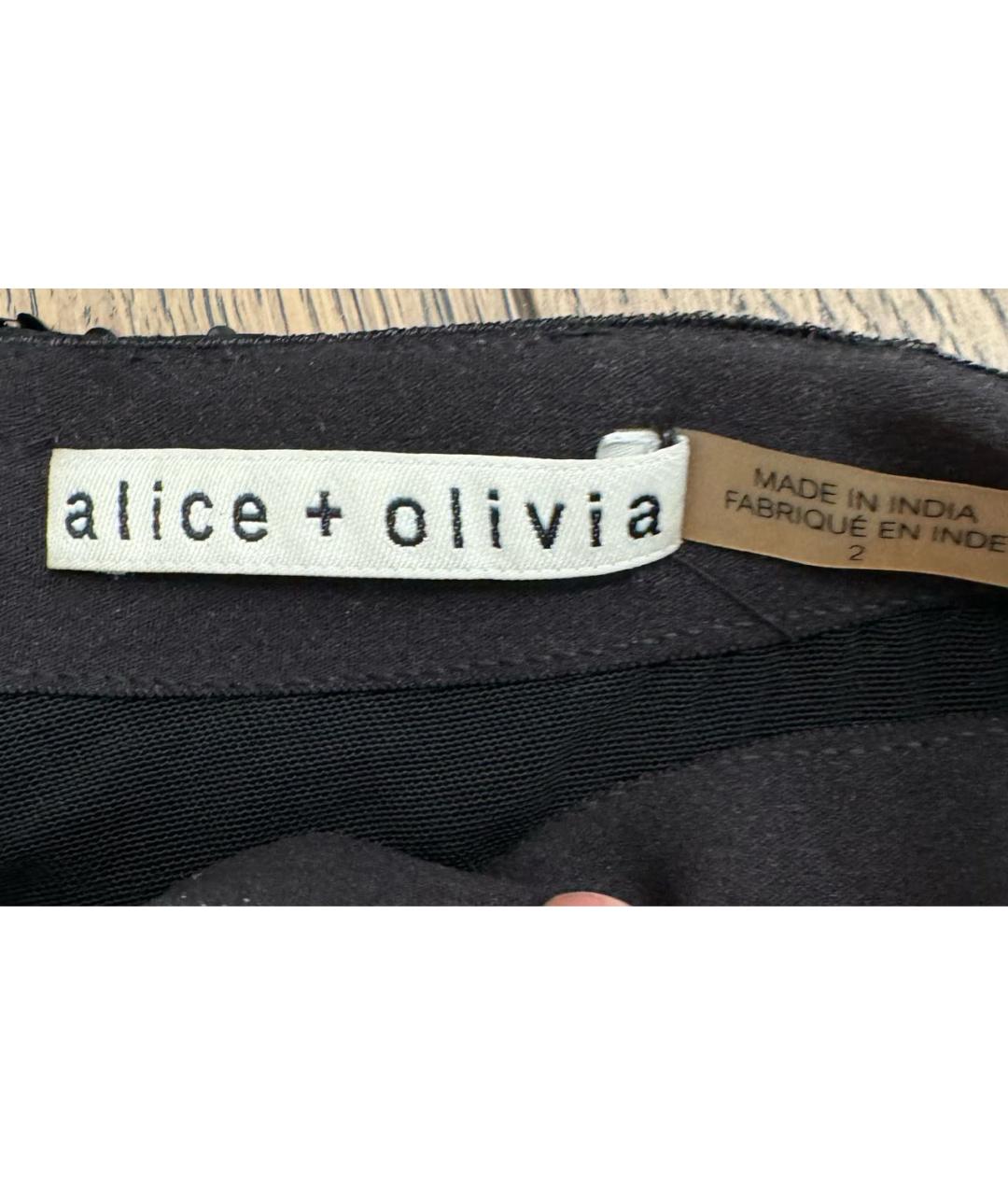 ALICE+OLIVIA Мульти синтетическая юбка миди, фото 6