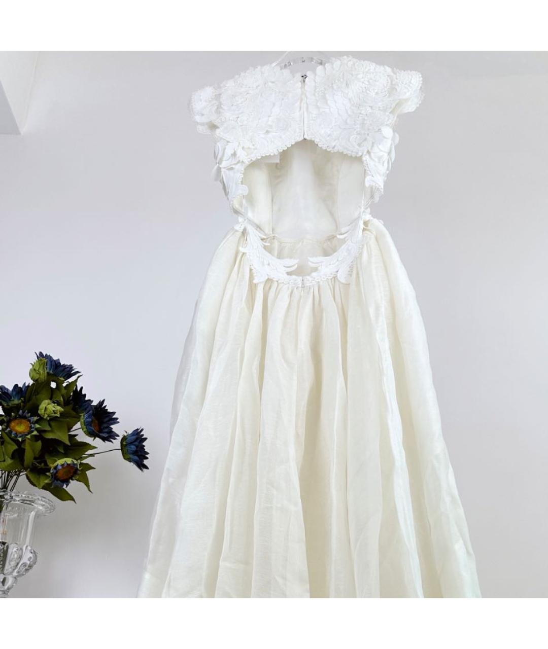 ZIMMERMANN Белое льняное платье, фото 2