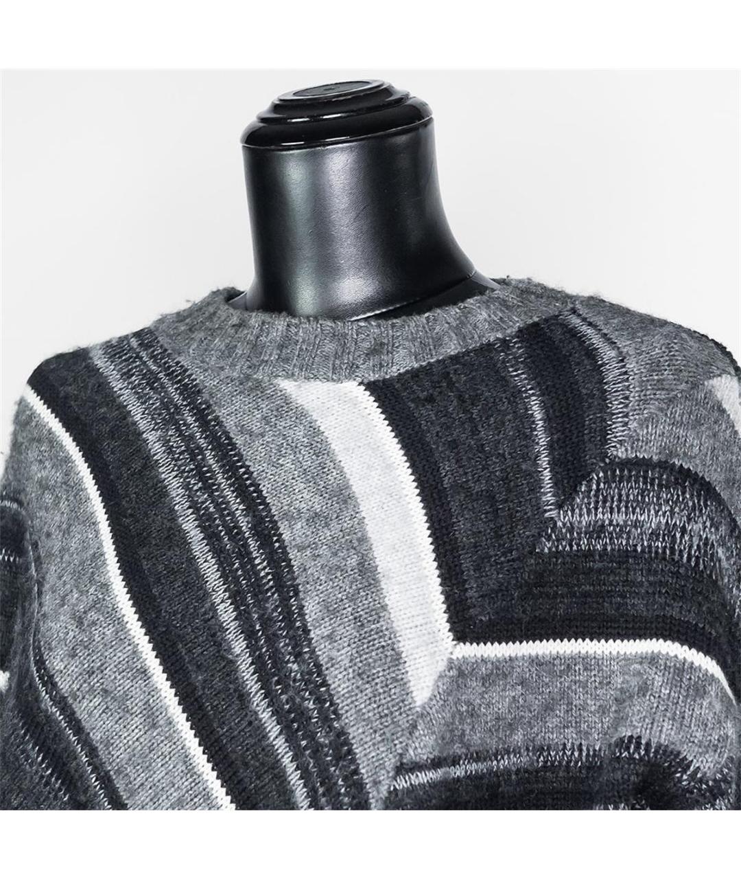 HELMUT LANG Серый шерстяной джемпер / свитер, фото 2