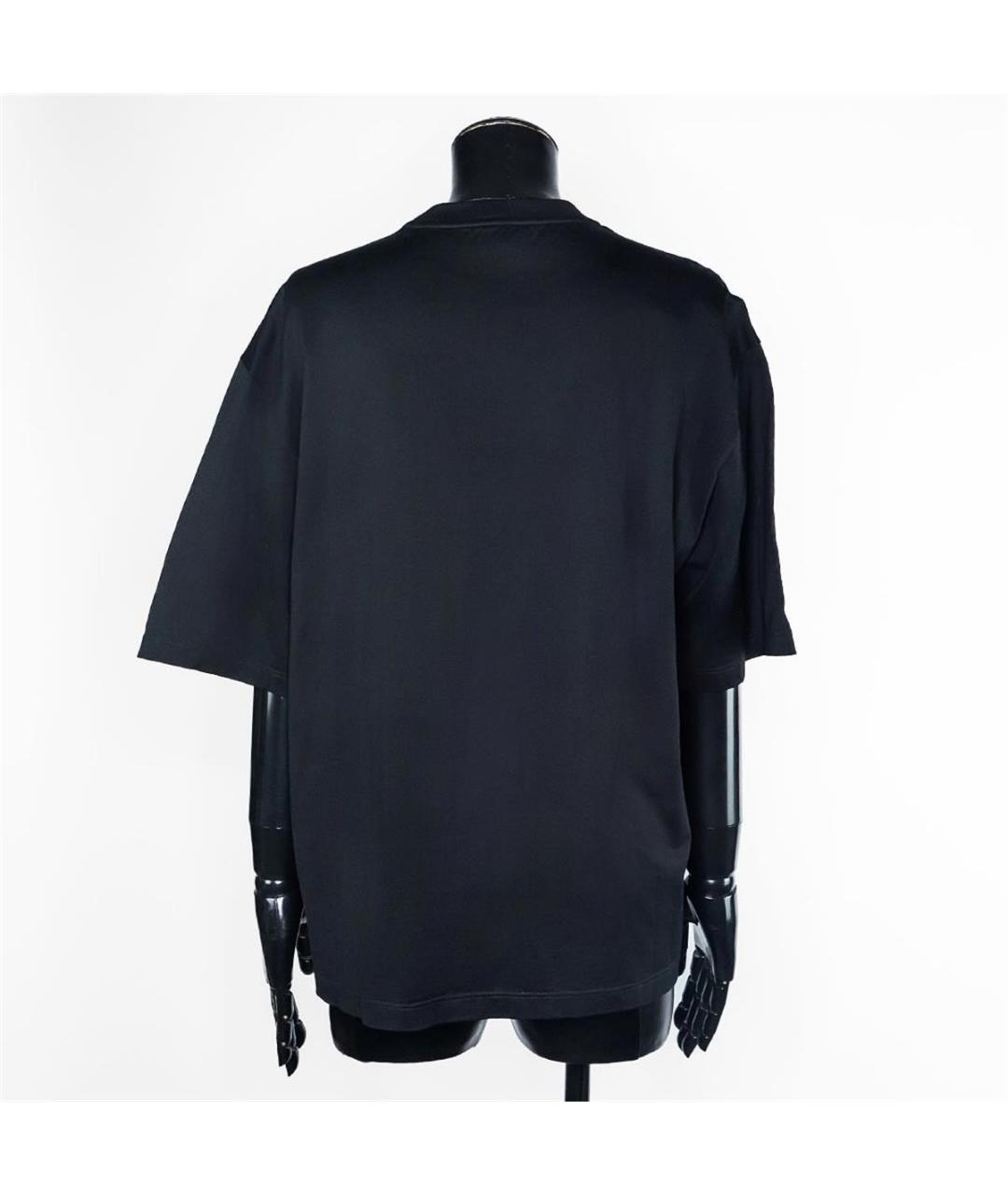 PRADA Черная хлопковая футболка, фото 3