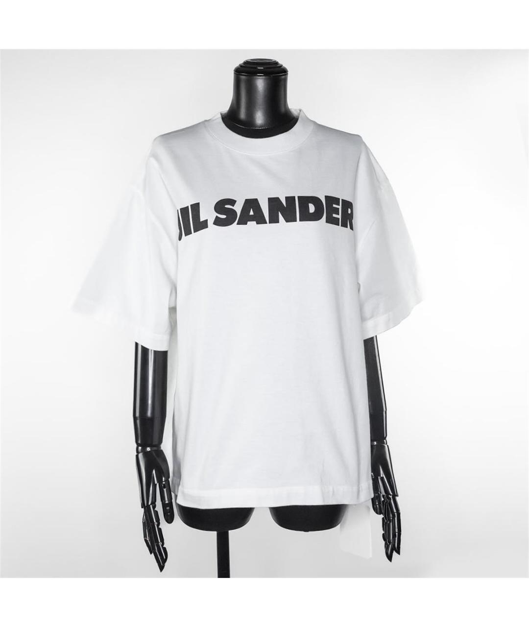 JIL SANDER Белая хлопковая футболка, фото 4