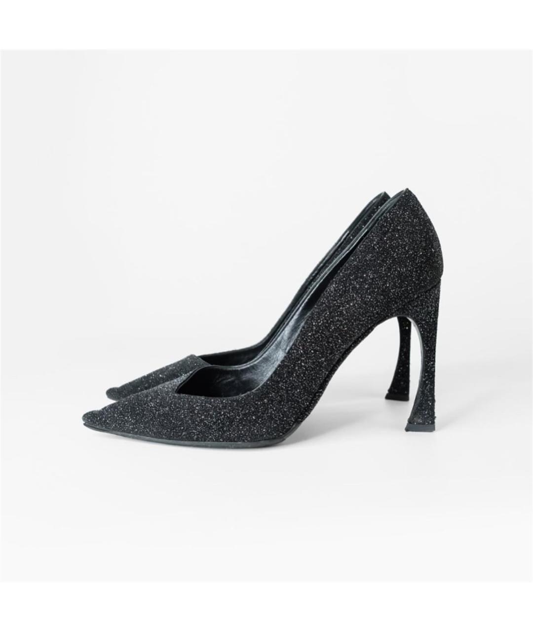 CHRISTIAN DIOR Черные кожаные туфли, фото 5