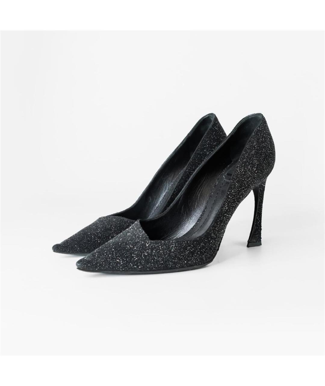 CHRISTIAN DIOR Черные кожаные туфли, фото 2