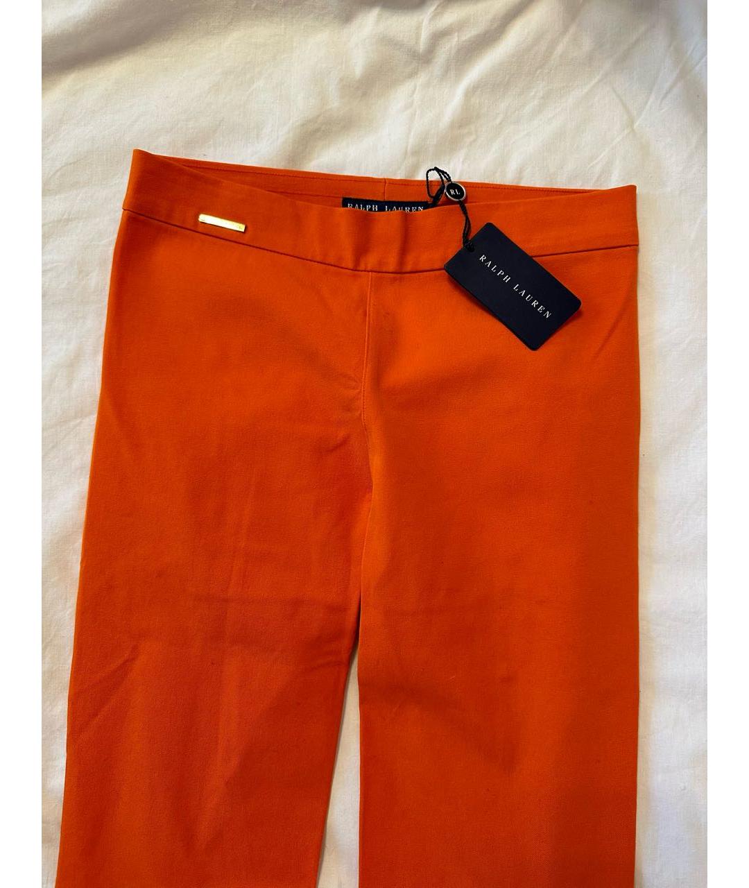 RALPH LAUREN Оранжевое хлопковые брюки и шорты, фото 3