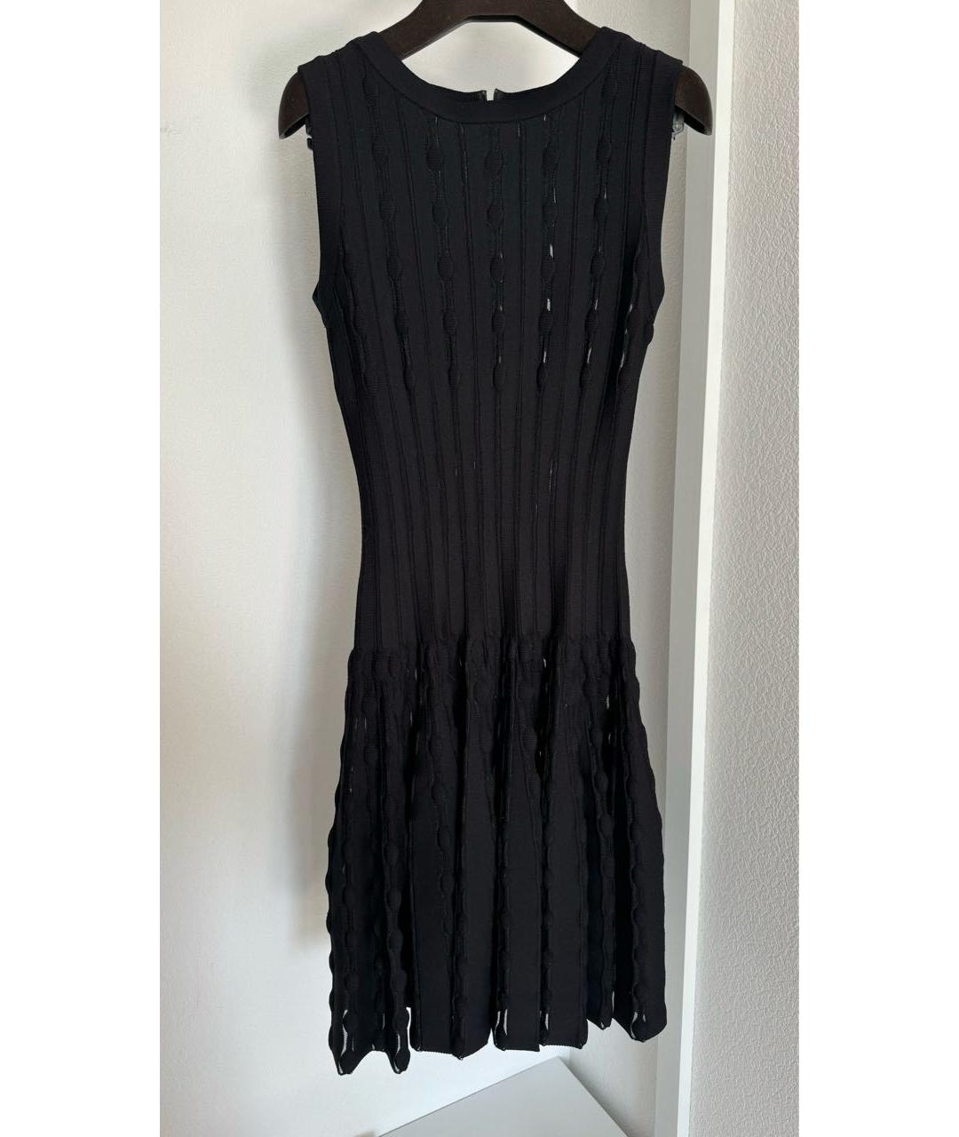ALAIA Черное вискозное повседневное платье, фото 5