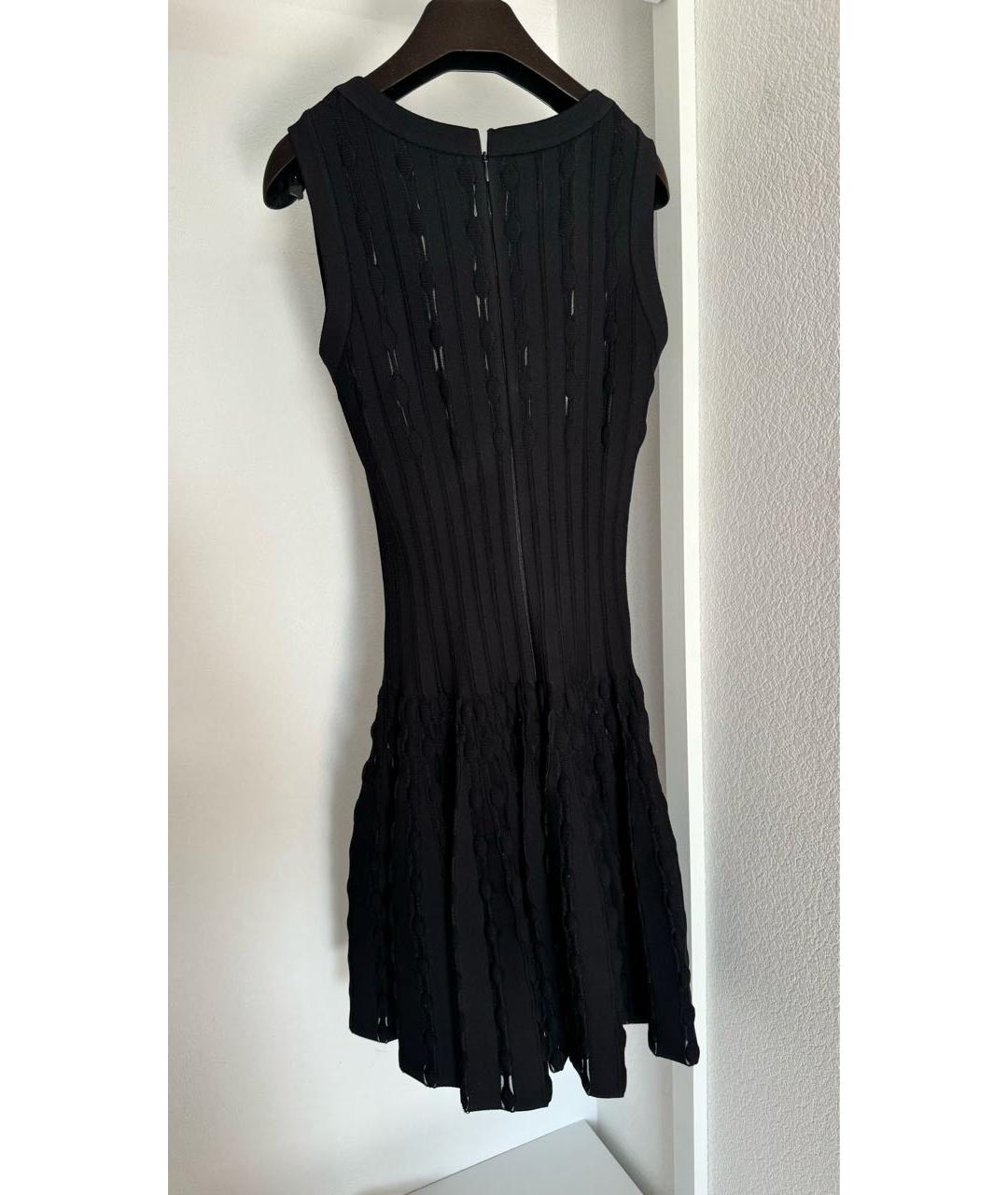 ALAIA Черное вискозное повседневное платье, фото 2