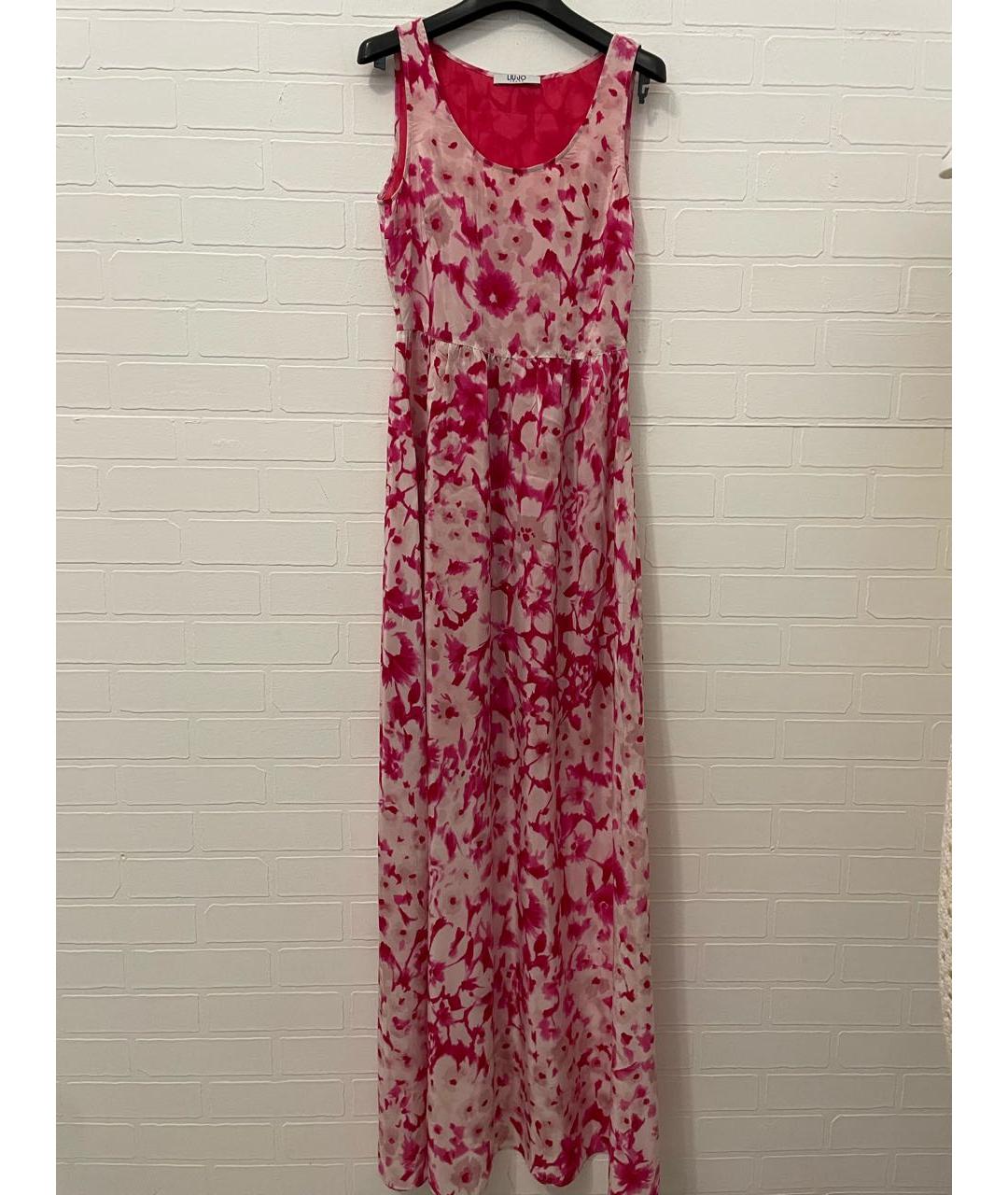 LIU JO Розовое вискозное повседневное платье, фото 9