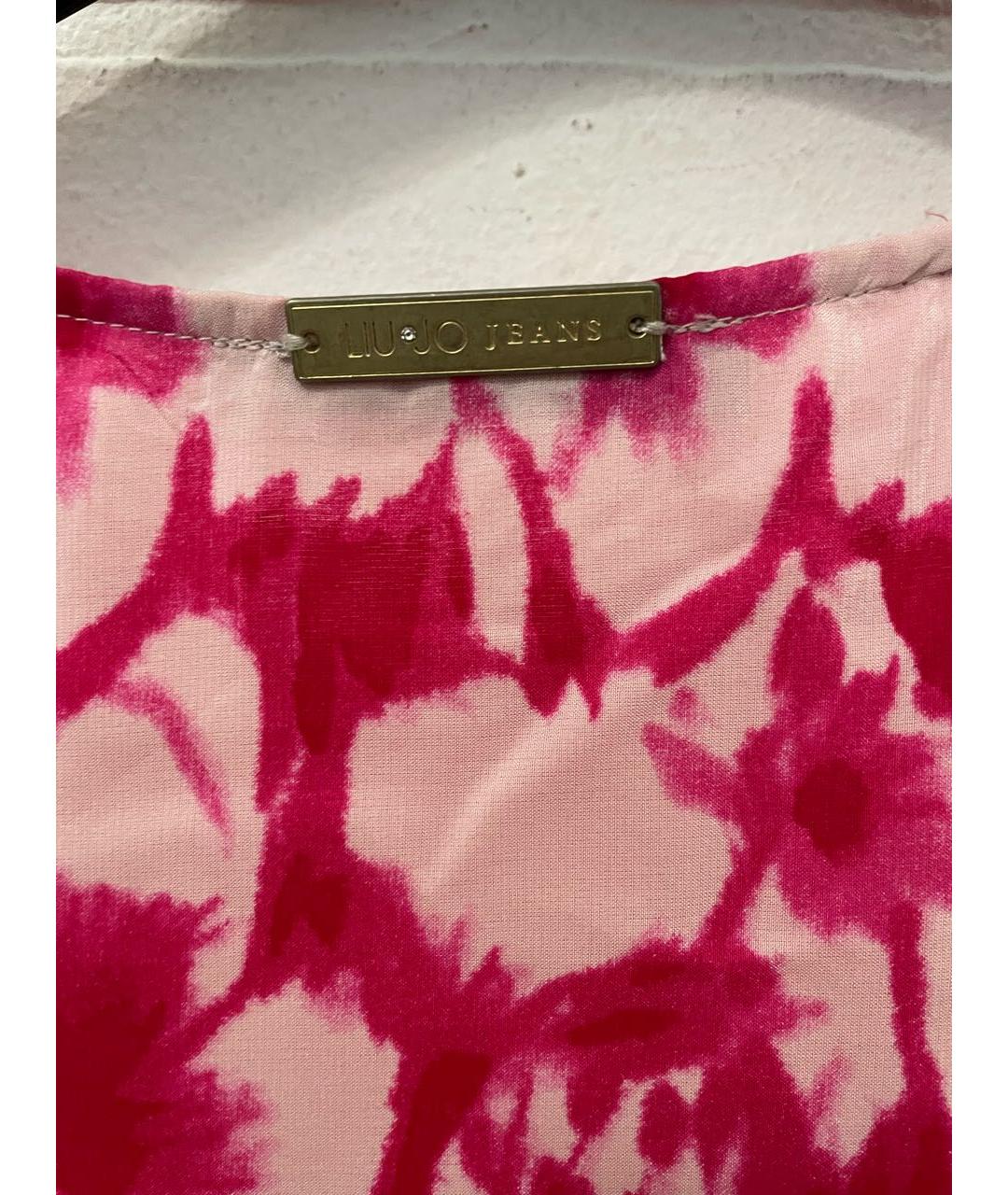 LIU JO Розовое вискозное повседневное платье, фото 5