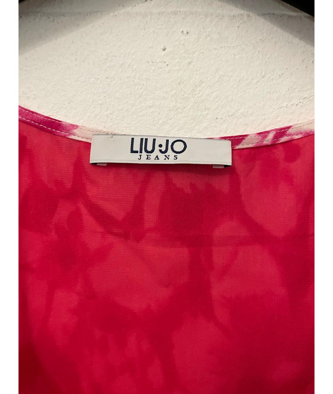 LIU JO Розовое вискозное повседневное платье, фото 4