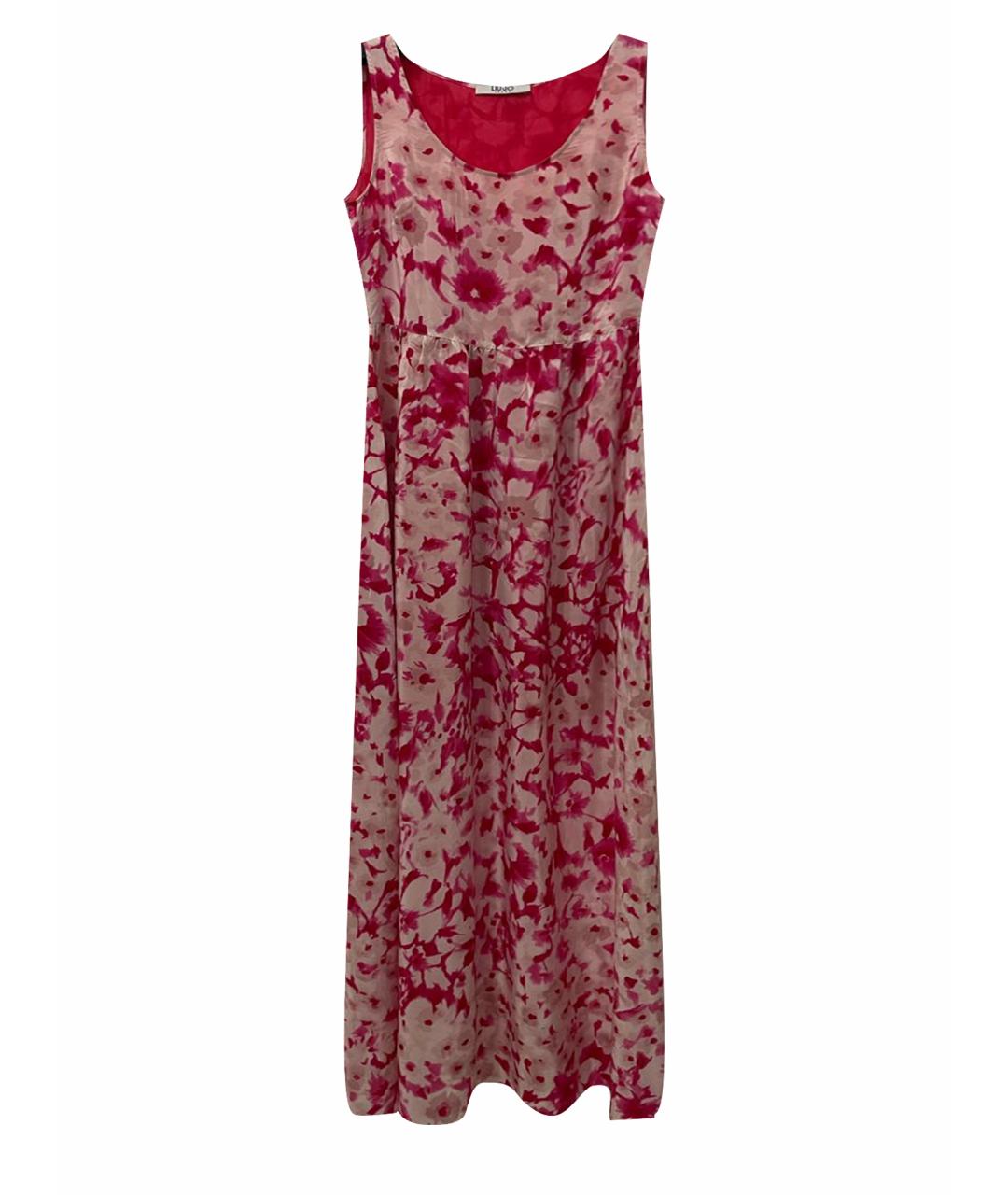 LIU JO Розовое вискозное повседневное платье, фото 1