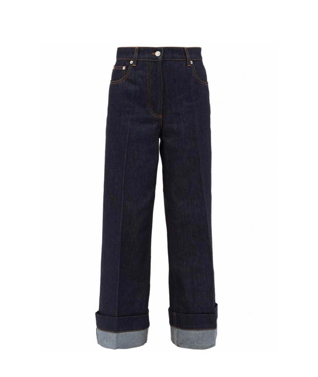 J.W.ANDERSON Темно-синие хлопковые джинсы клеш, фото 1