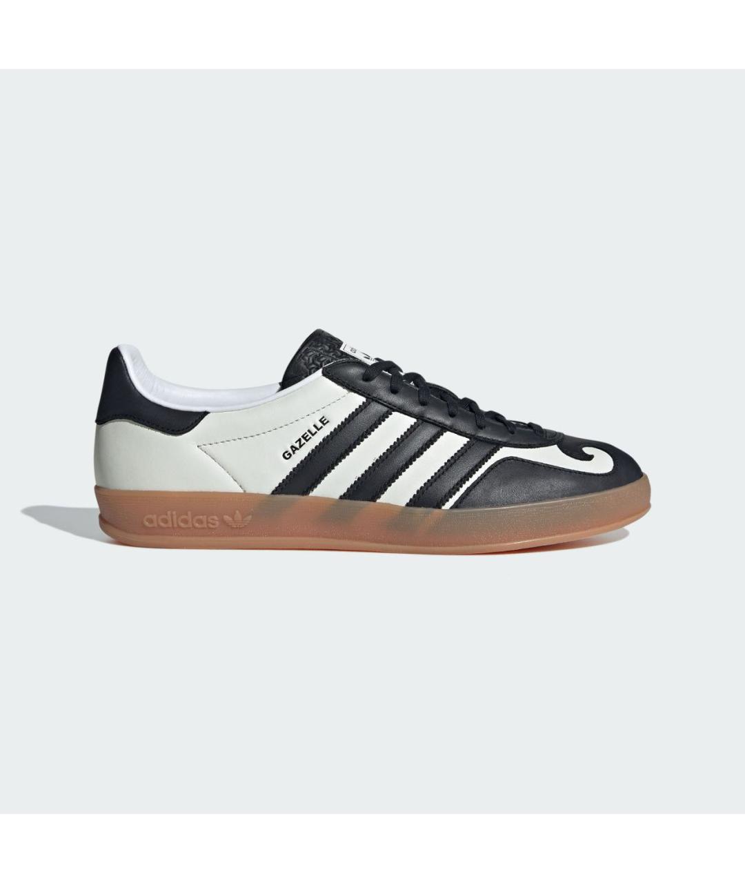 ADIDAS Черные кожаные низкие кроссовки / кеды, фото 8