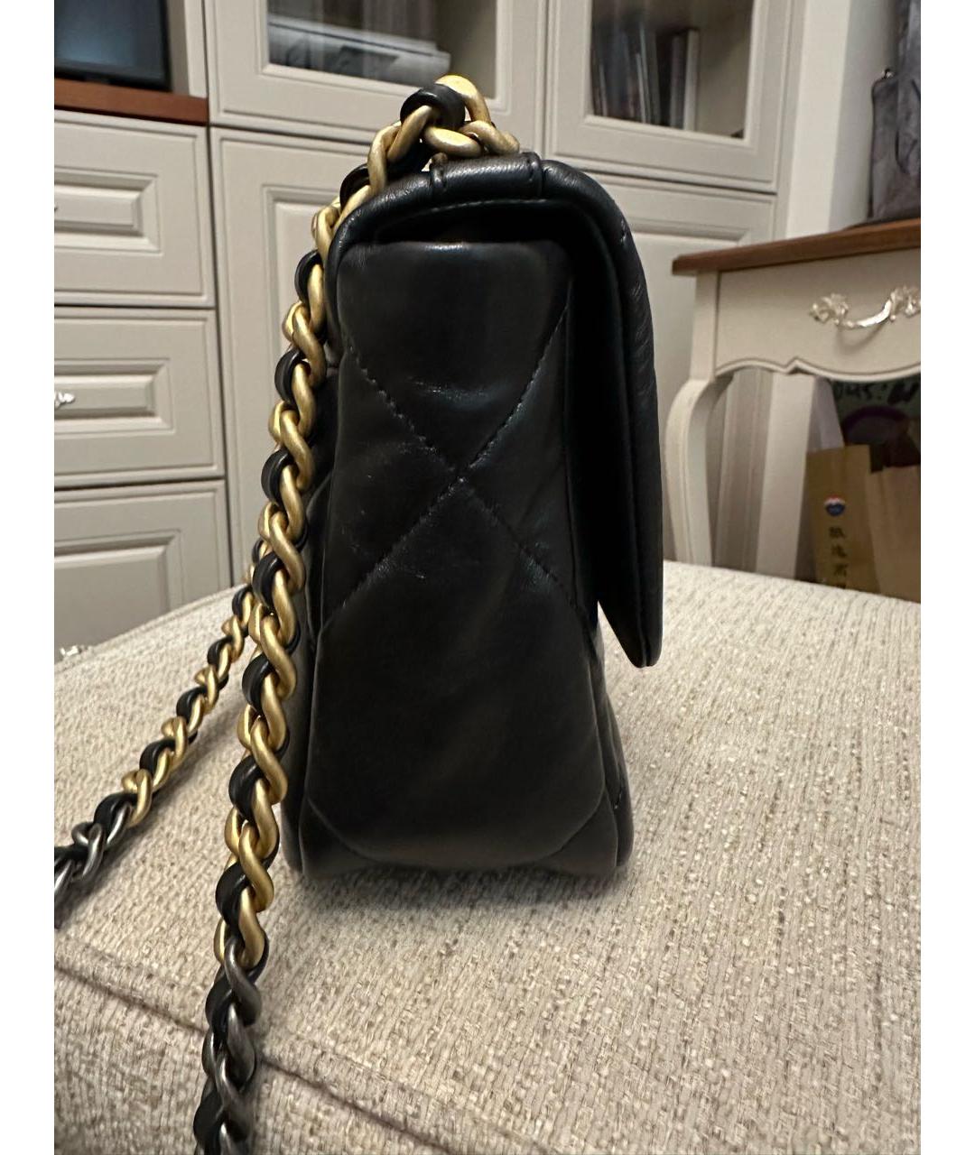 CHANEL Черная кожаная сумка через плечо, фото 4