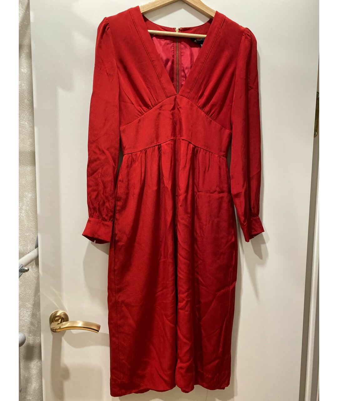 MARC BY MARC JACOBS Красное шелковое повседневное платье, фото 6