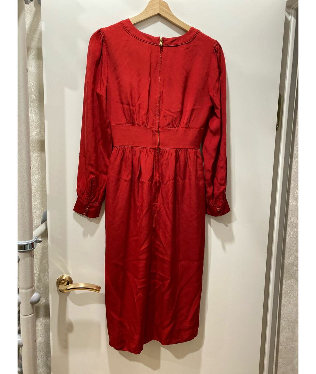 MARC BY MARC JACOBS Красное шелковое повседневное платье, фото 2